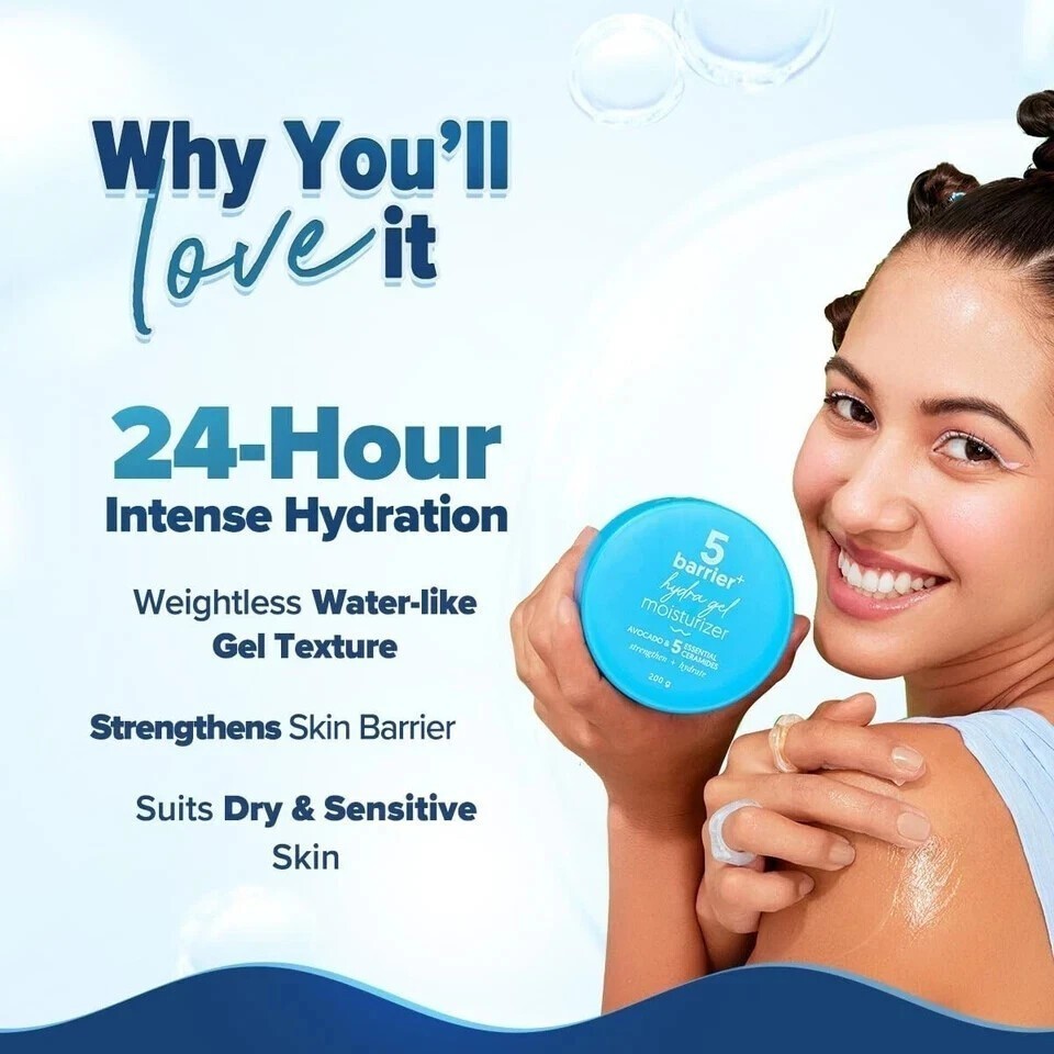 Aqualogica Barrier+ Hydra Gel Moisturizer with 5 Ceramides & Avocado 200g