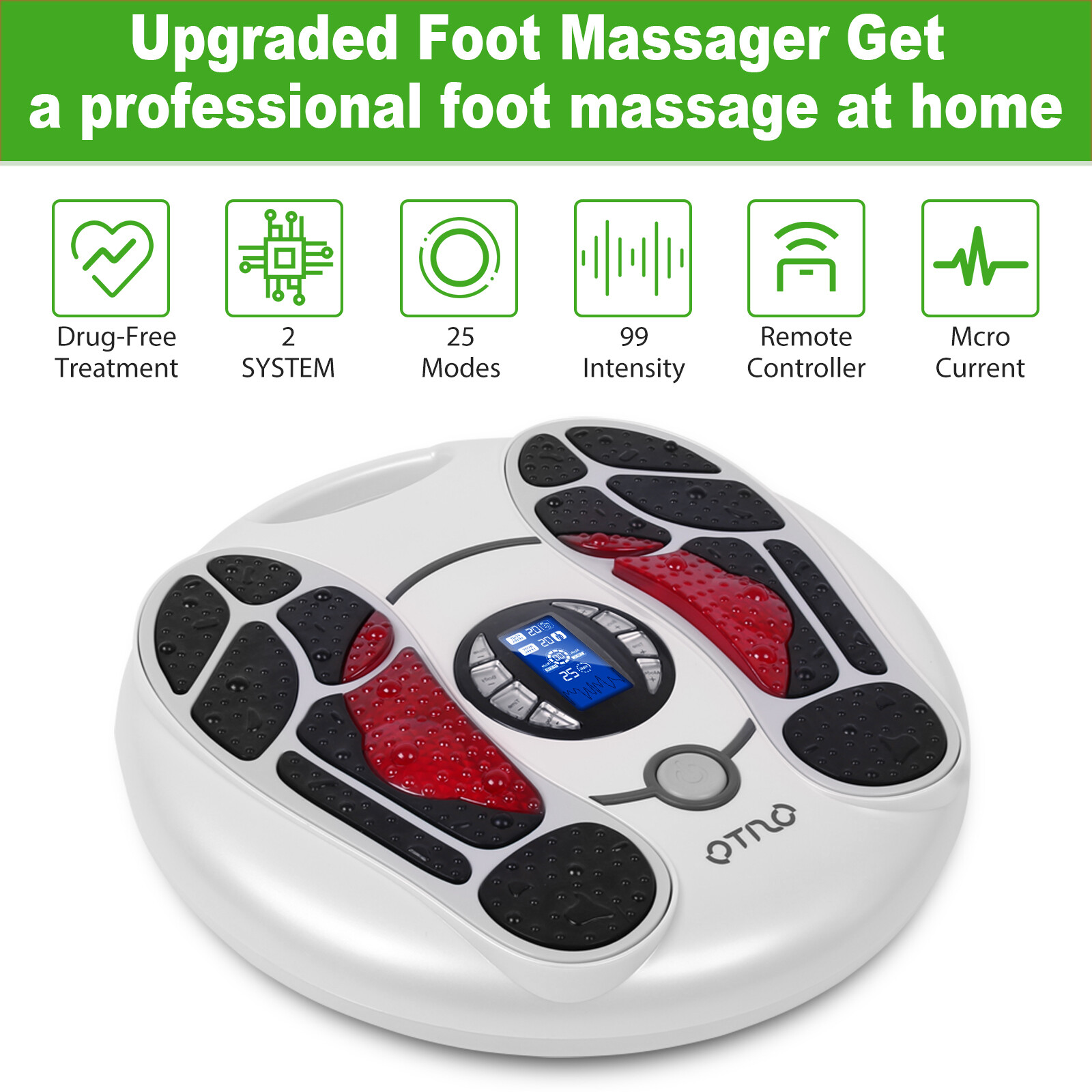 OSITO Neuropathy Foot Circulation Massager Booster EMS Tens Massager Feet Legs