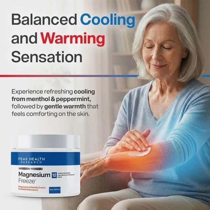 Magnesium Freeze -Topical Magnesium Cream with Niacinamide For Joints Low Back