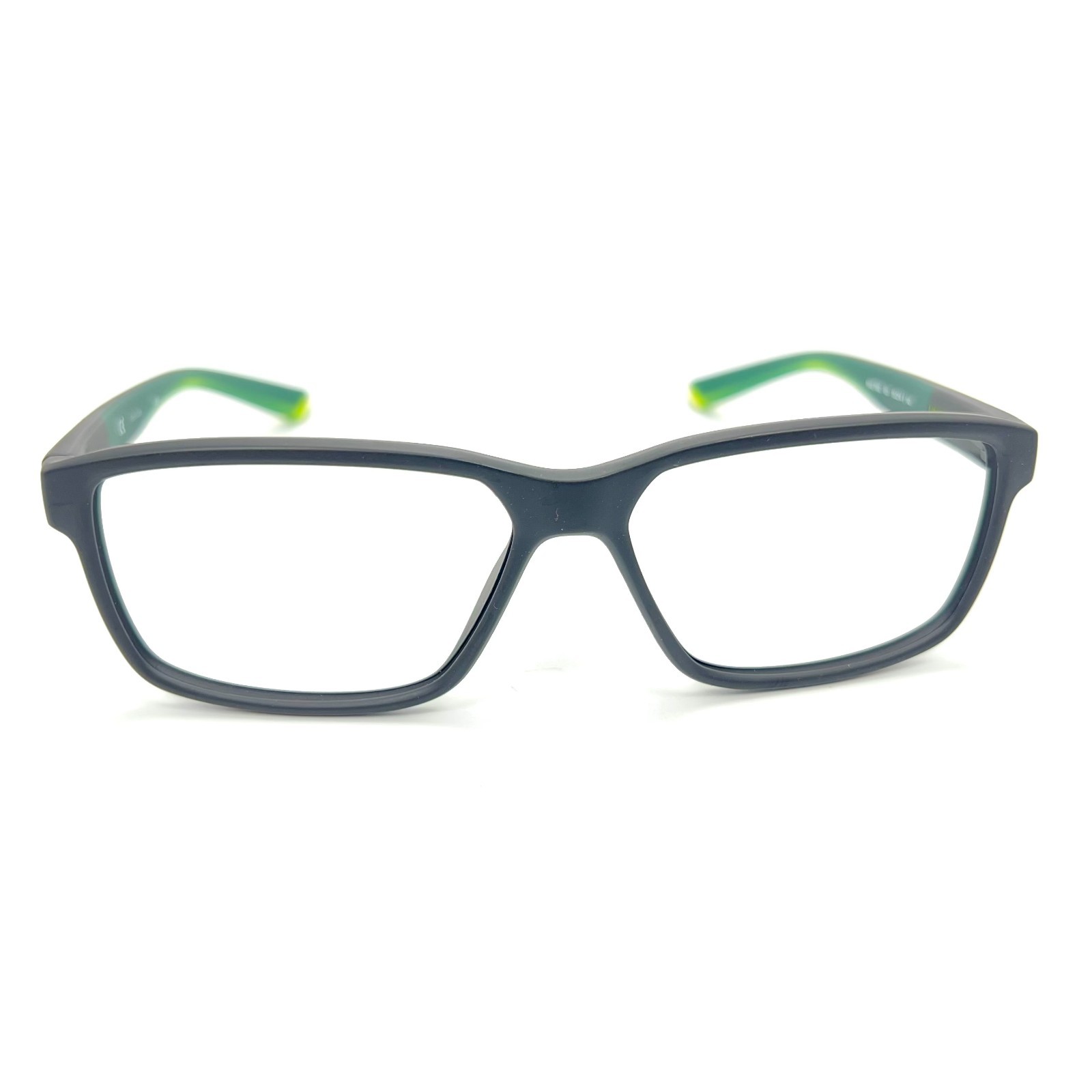 Nike 7092 001 Eyeglasses Matte Black Green Frame 55-14-140 Sports Eyewear