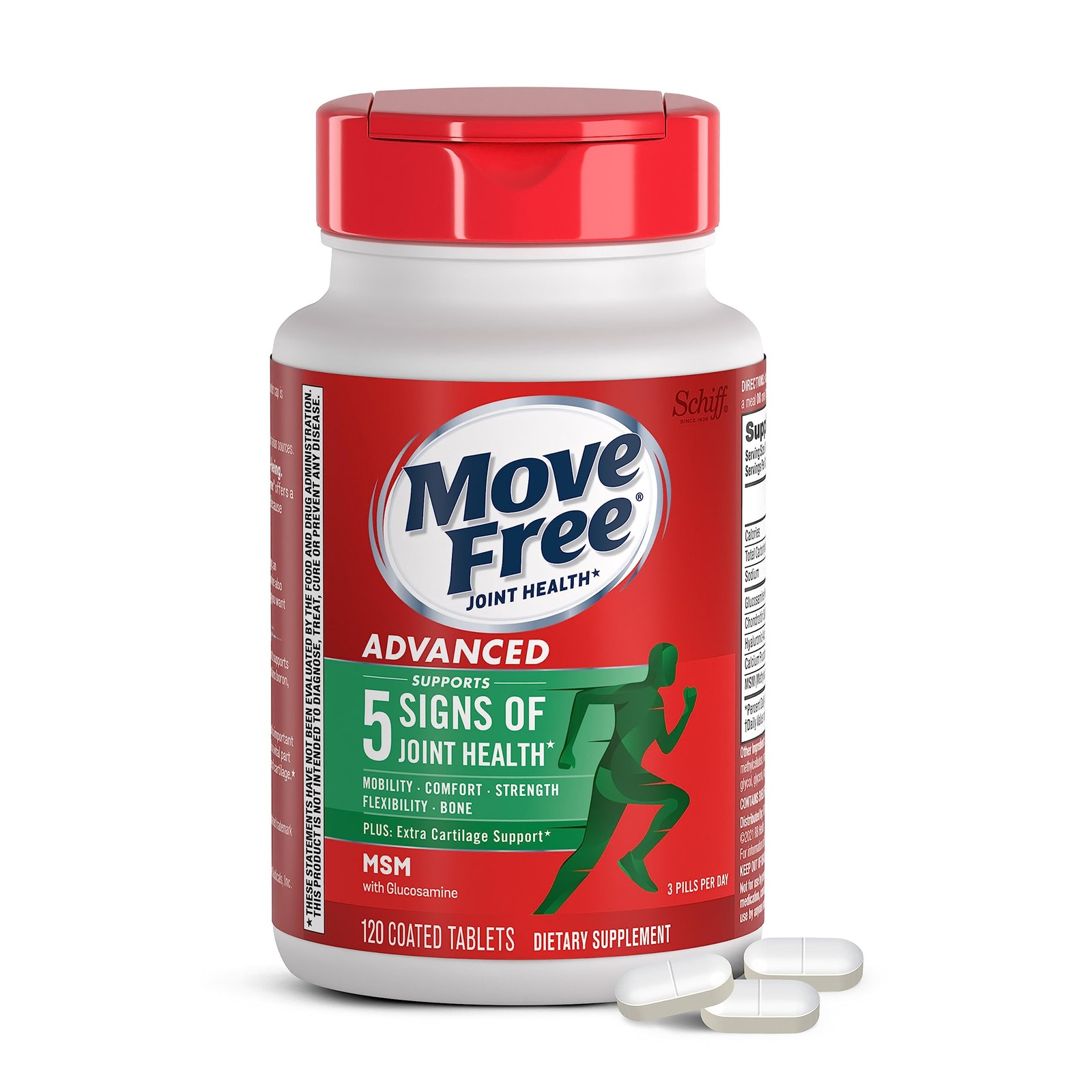 Move Free Move Advanced Glucosamine Chondroitin Msm Joint Support Supplement