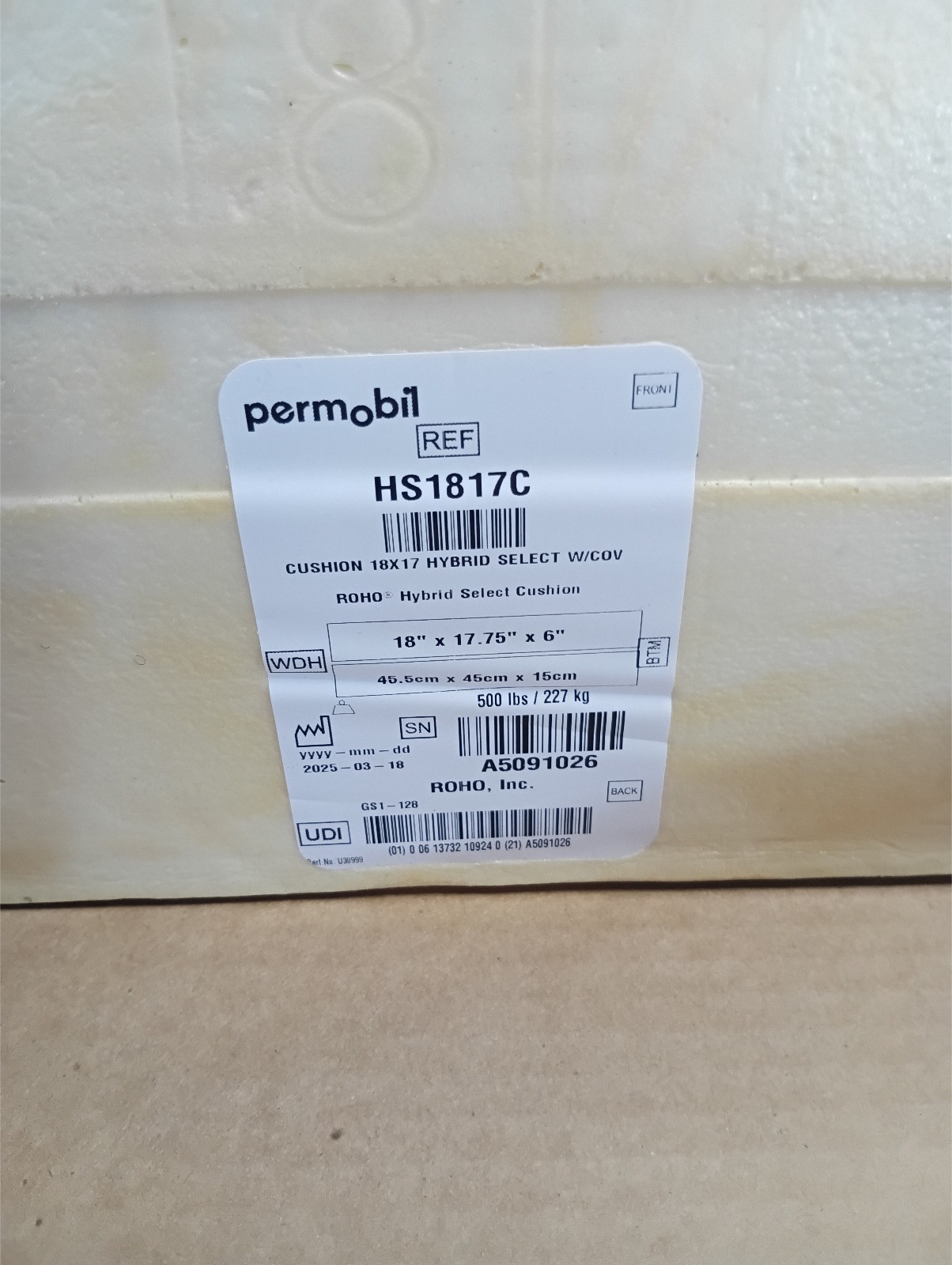 ROHO Wheelchair Cushion, Untested, Returns Accepted