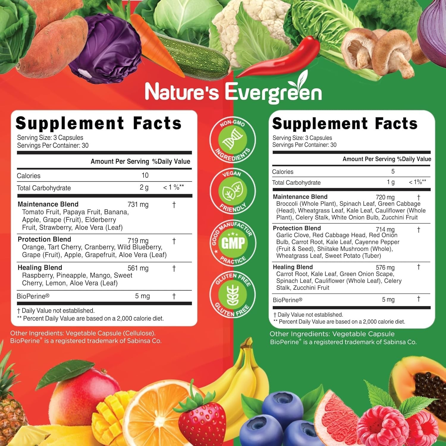 AUTHENTIC Balance of Nature Whole Food Fruits and Veggies Produce All Natural