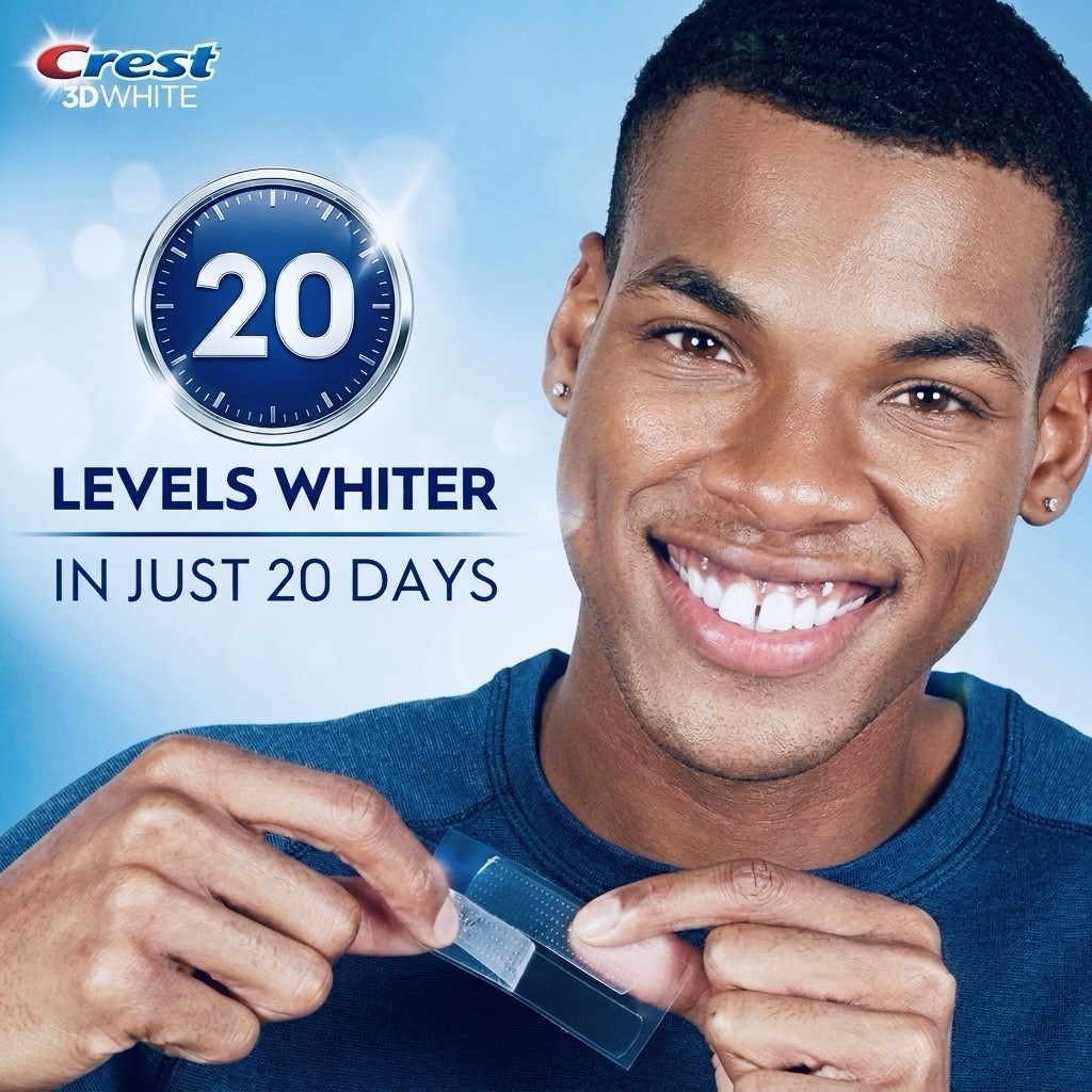 3X= Crest 3D Whitestrips Professional White 20 Levels Whiter 40 Strips Exp 04/28