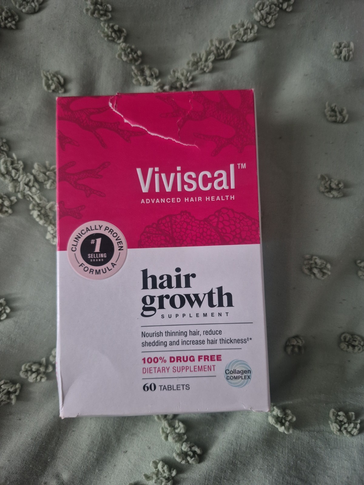 Viviscal Advanced Hair Growth Supplement 60 Tablets – for Thinning Hair Exp 2027