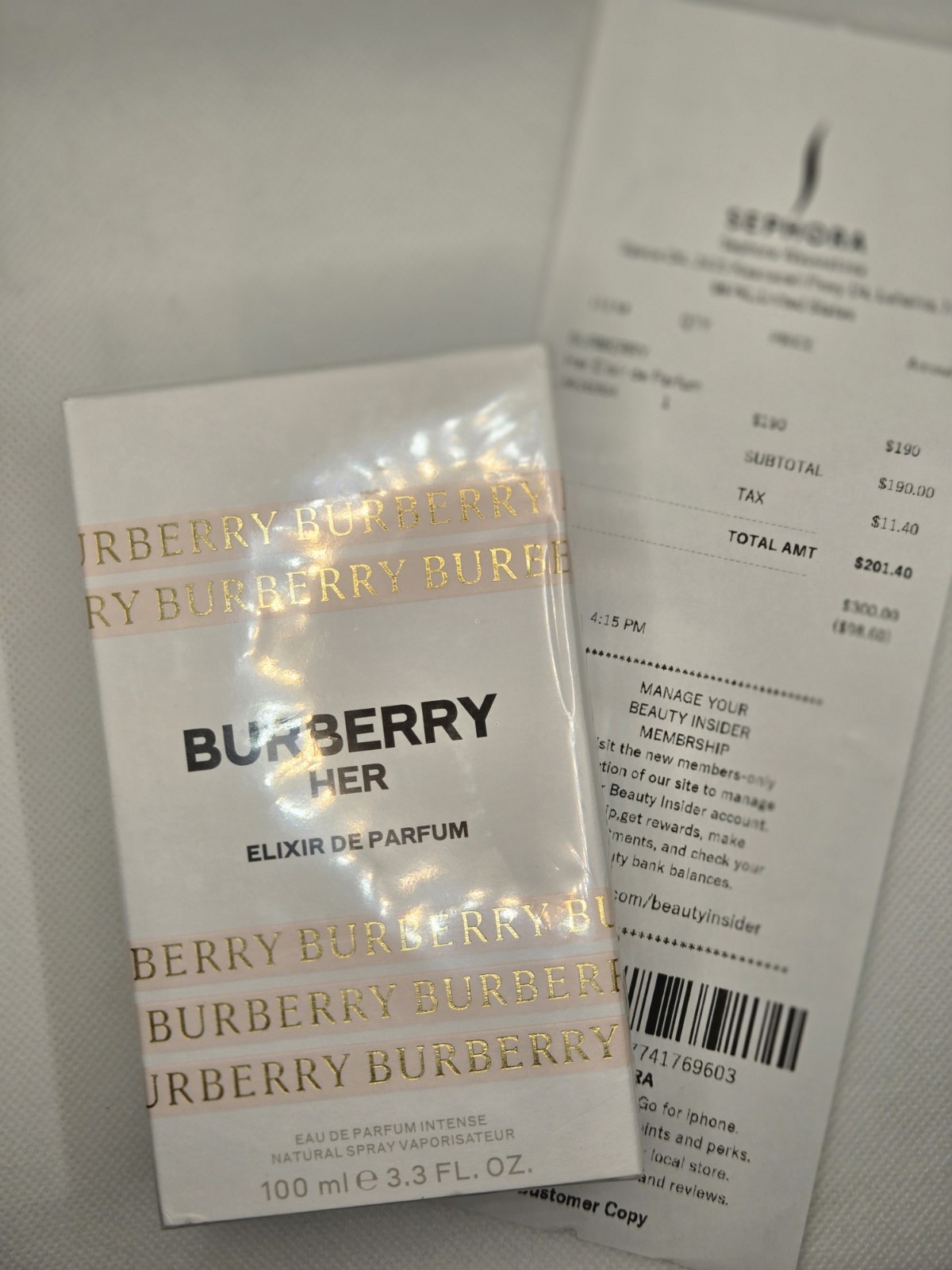 Burberry Her Elixir de Parfum Eau de Parfum Intense Spray 100ml 3.3 FL OZ