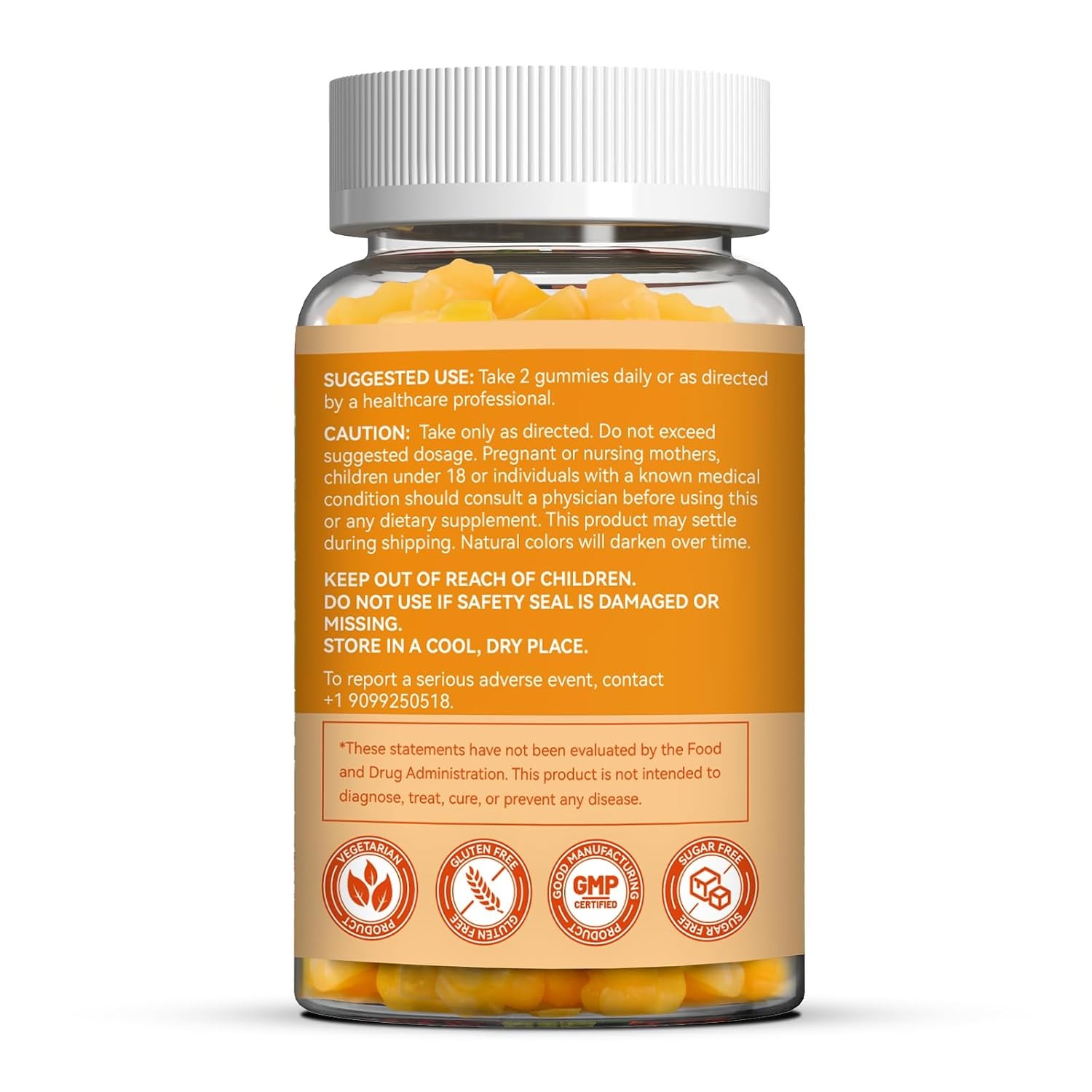 Vitamin B2 Gummies Riboflavin 400mg Supplement with Magnesium for Adults