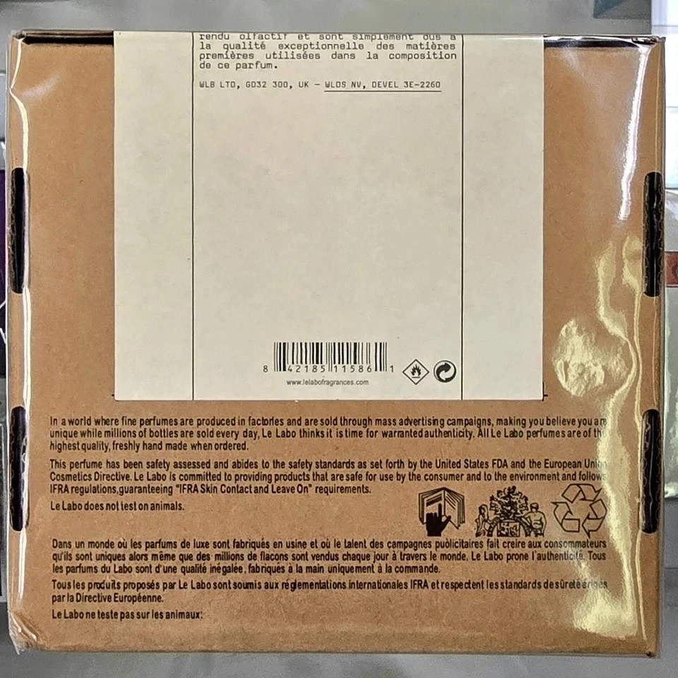 Le Labo Santal 33 3.4 Oz / 100 ML Unisex Eau de Parfum spray New In Box