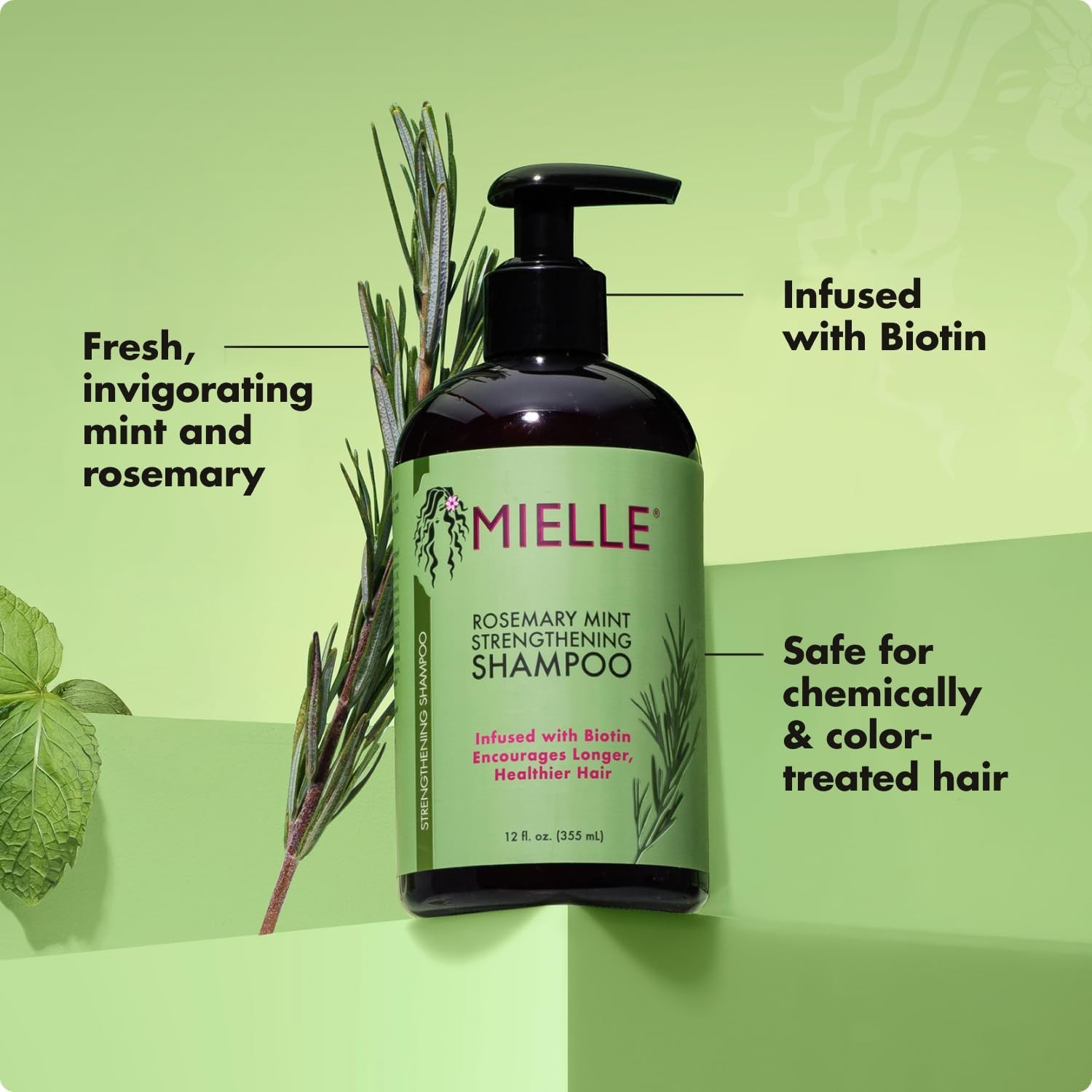 Biotin-Infused Rosemary Mint Shampoo – Strengthens & Hydrates All Hair Types