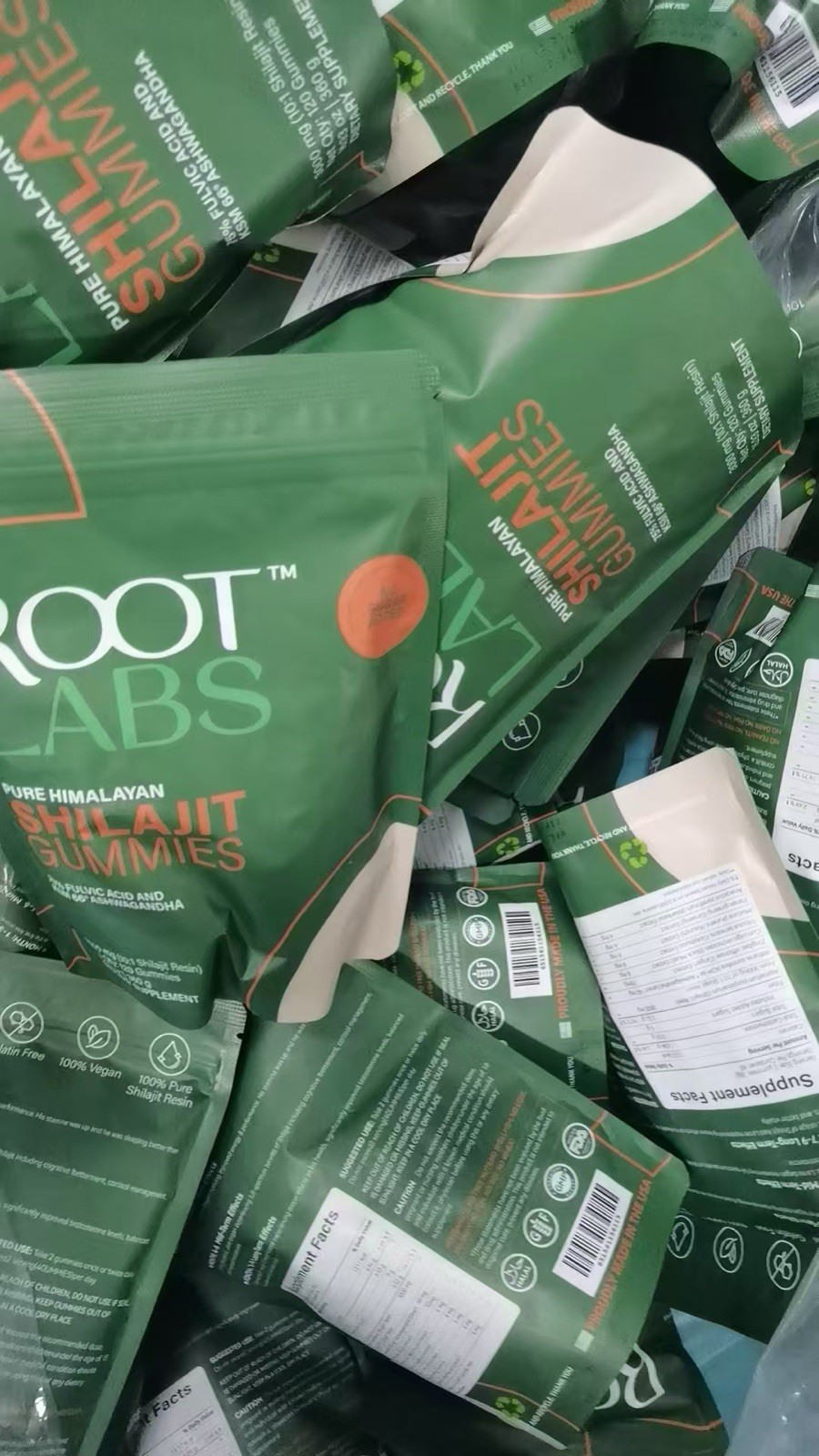 Root Labs Pure Himalayan Shilajit Gummies 120ct Vegan No Added Sugar