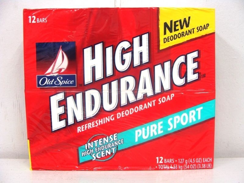 OLD SPICE HIGH ENDURANCE SOAP PURE SPORT *BUYER GETS 6 BARS*