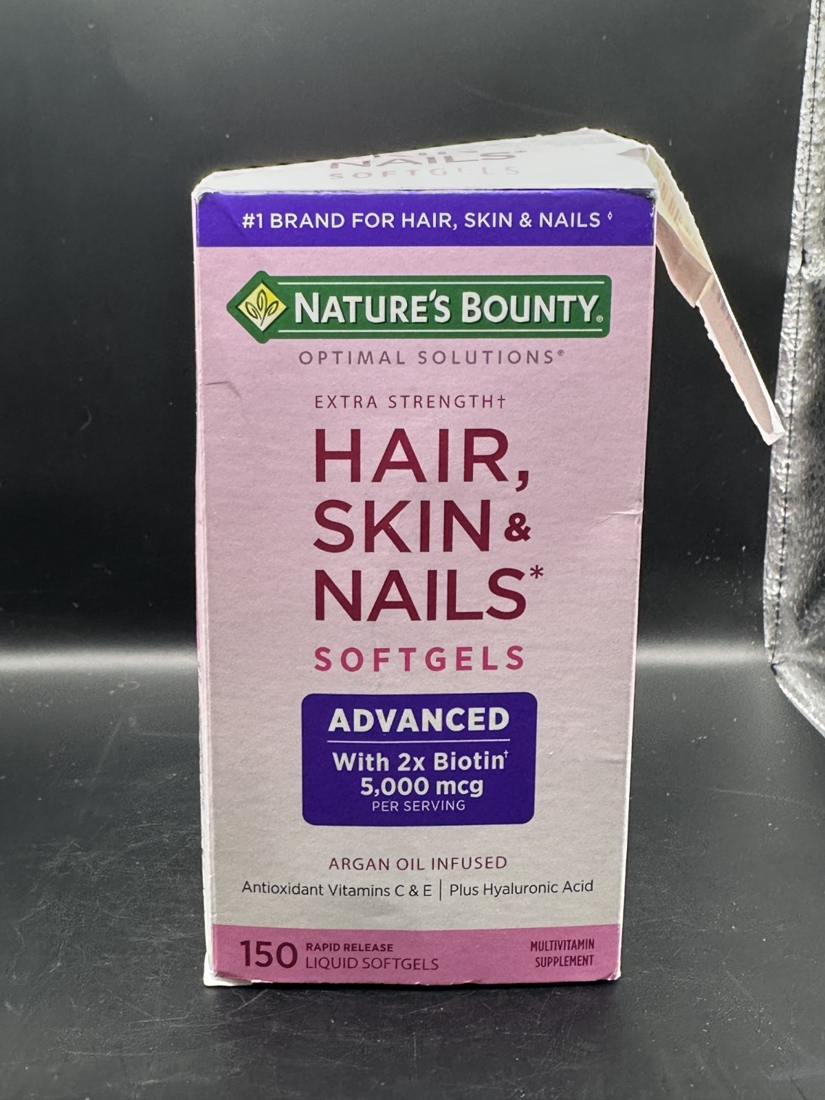 Nature’s Bounty Extra Strength Hair Skin & Nails Softgels, Doble Biotin 5.000mcg