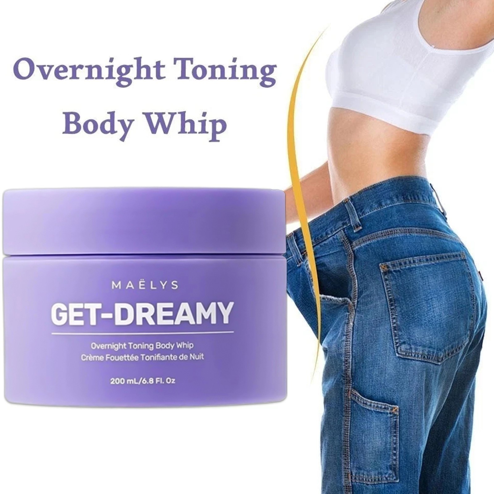 Maelys Get-Dreamy Overnight Toning Body Whip – 6.8 fl oz/200 ml