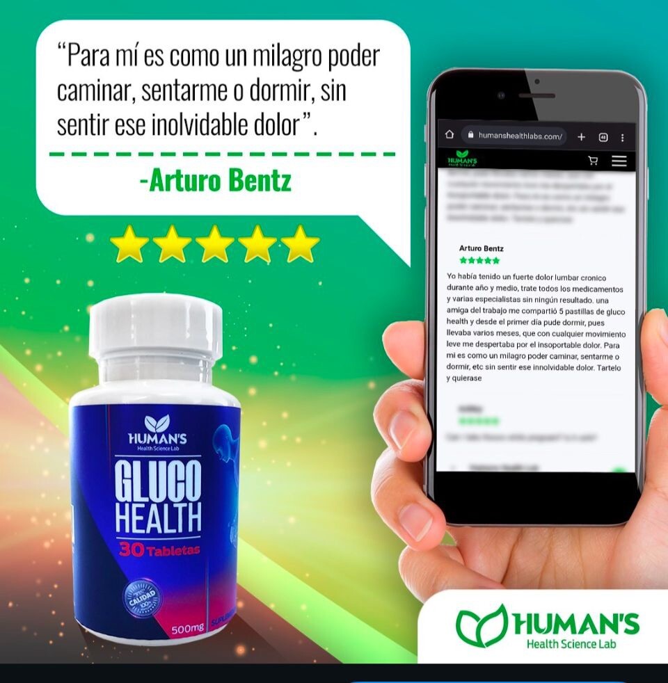 Gluco-Health- Dolor Articulaciones- Mixture of Glucosamine, Chondroitin and MSM