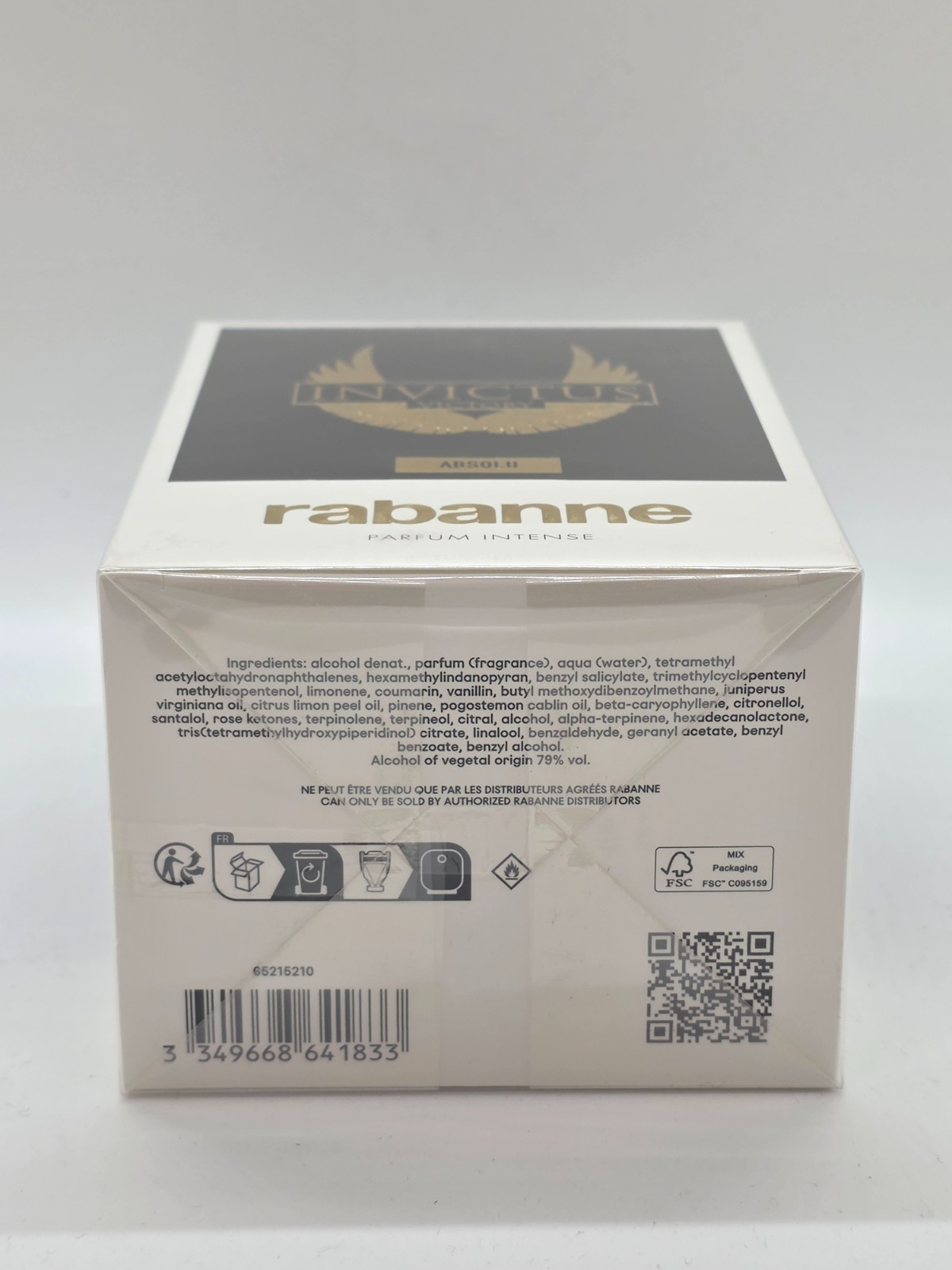 Paco Rabanne Invictus Victory Absolu 3.3/3.4 oz Parfum Intense 100 ml Spray Men