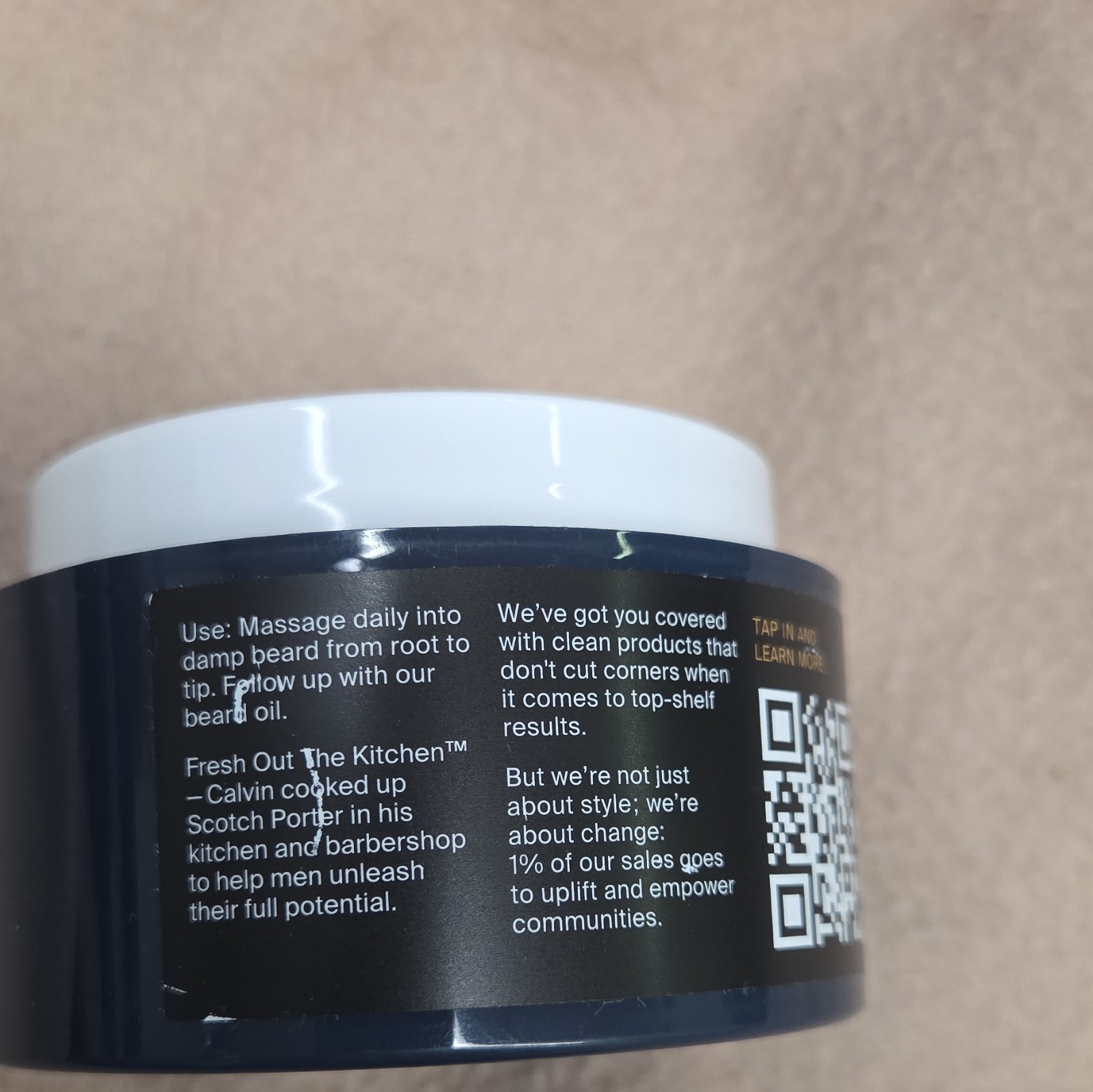Scotch Porter Beard Balm Warm Spice & Musk Anti-Frizz 3 fl oz (88 mL)