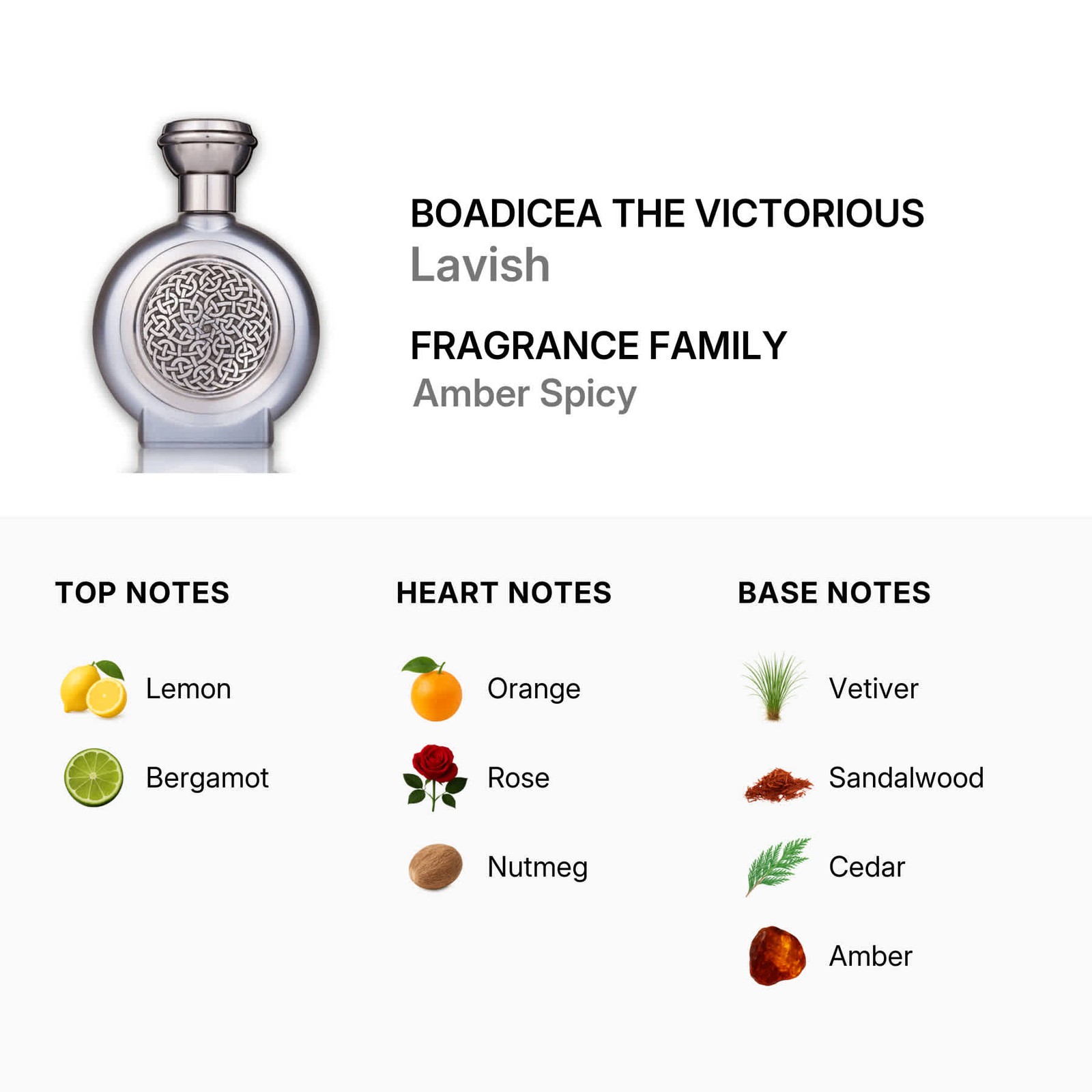 Boadicea The Victorious Unisex Lavish EDP Spray 3.4 oz Fragrances 5060215062106