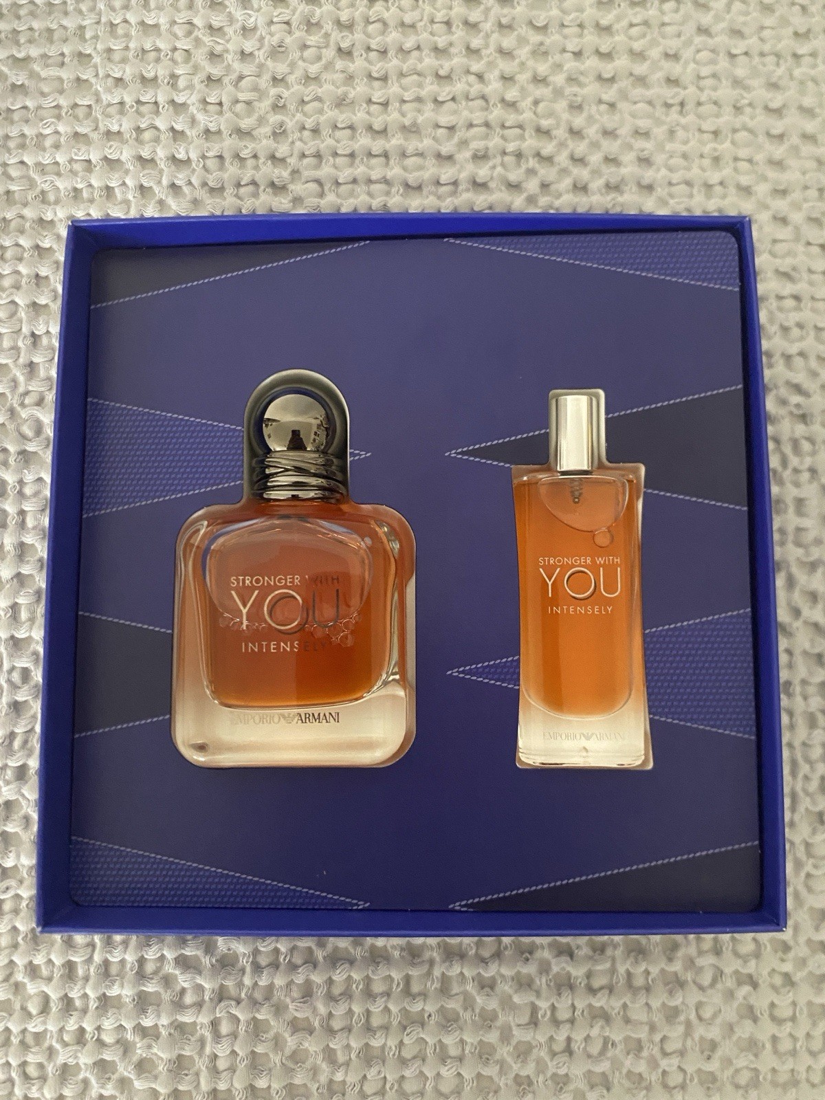 Armani Stronger With You Intensely EDP Spray Gift Set 1.6 fl oz + 0.5 fl oz