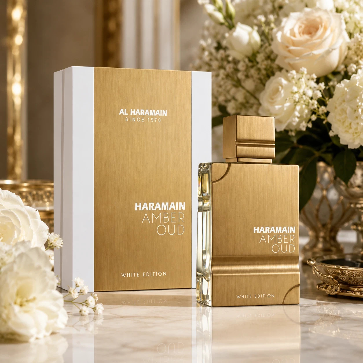 AL HARAMAIN Amber Oud White Edition EDP 60ml 2oz Unisex Perfume Luxury UAE