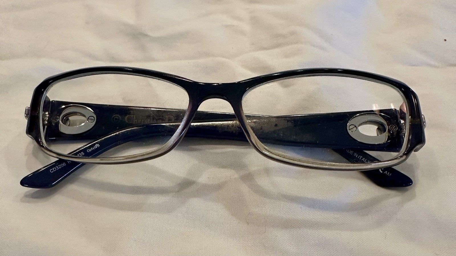 Christian Dior CD3206 Frame Lenses Burgundy Violet Glasses