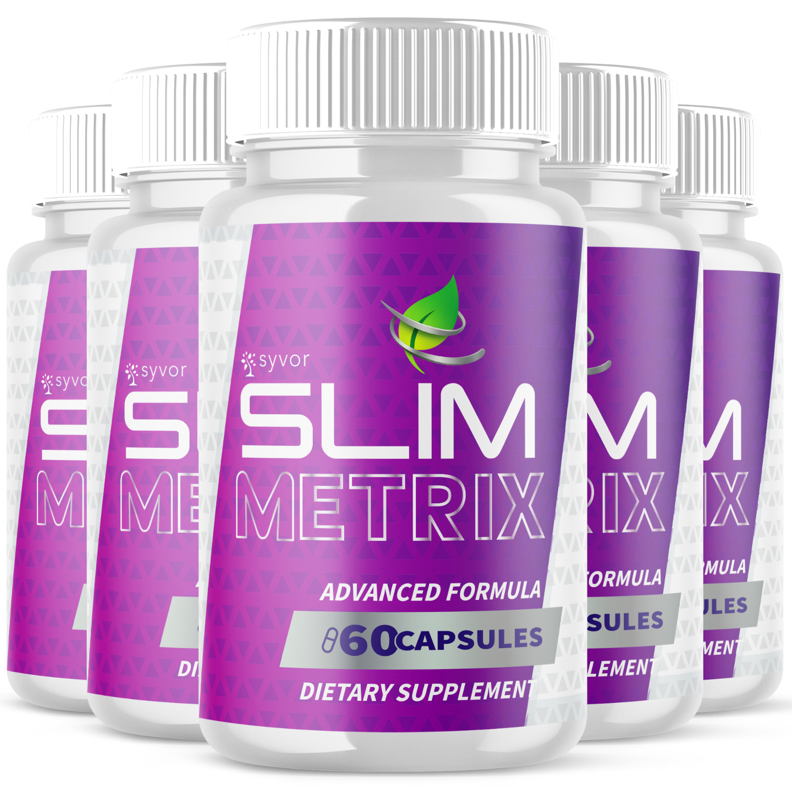 (5 Pack) Slim Metrix Advanced Formula Energy & Fitness SlimMetrix 300 Capsules
