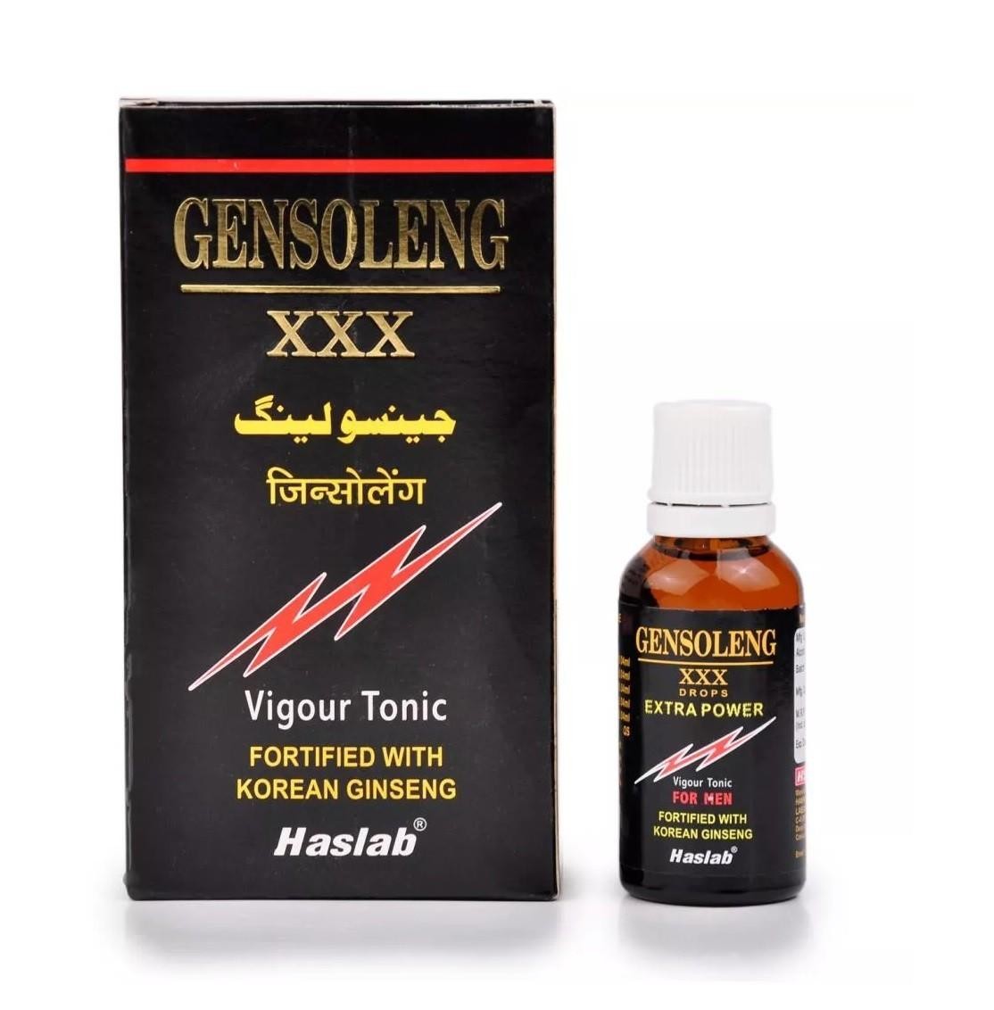 (2 P ACK)Haslab Homeopathic Gensoleng XXX Drops with Ginseng (30ml) MALE ENHANCE