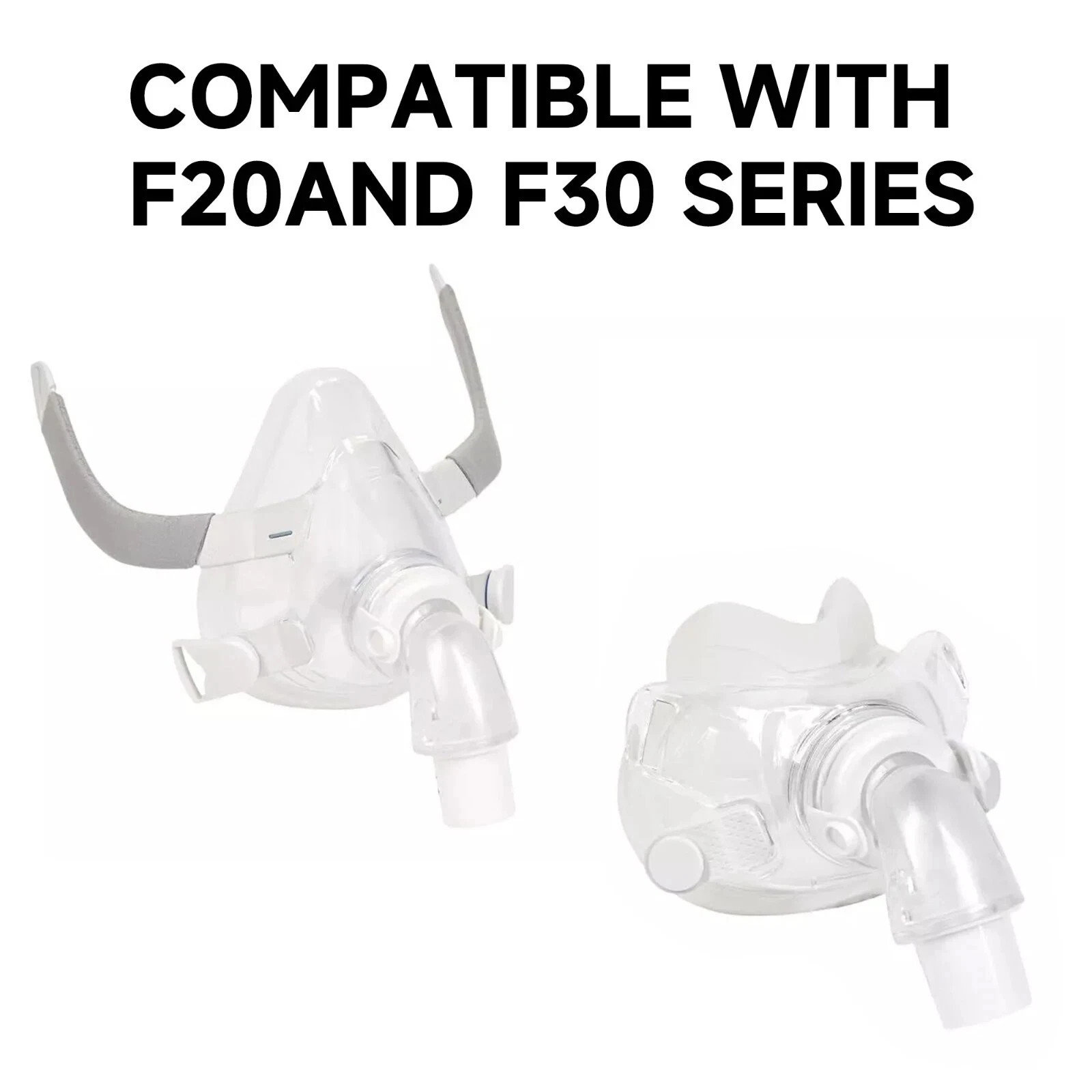 2 Pcs Resmed AirFit F20/F30 Replacement QuietAir Elbow for CPAP Mask