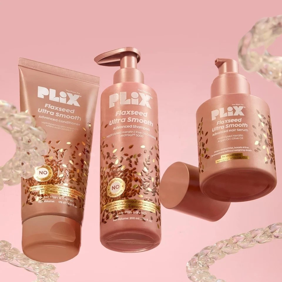 PLIX- THE PLANT FIX Flaxseed Ultra Smooth Combo Shampoo For Men & Women