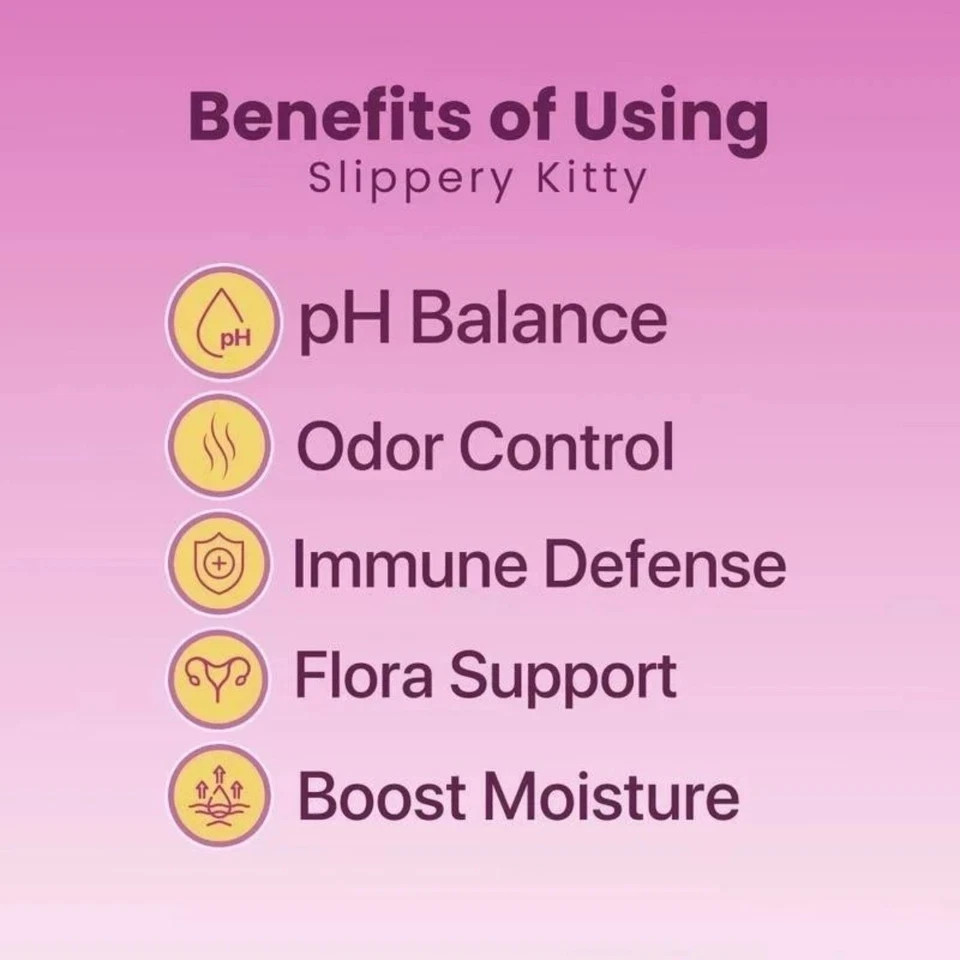 Slippery Kitty Kitty Queen Feminine Probiotic Gummies Vaginal Hydration Wellness