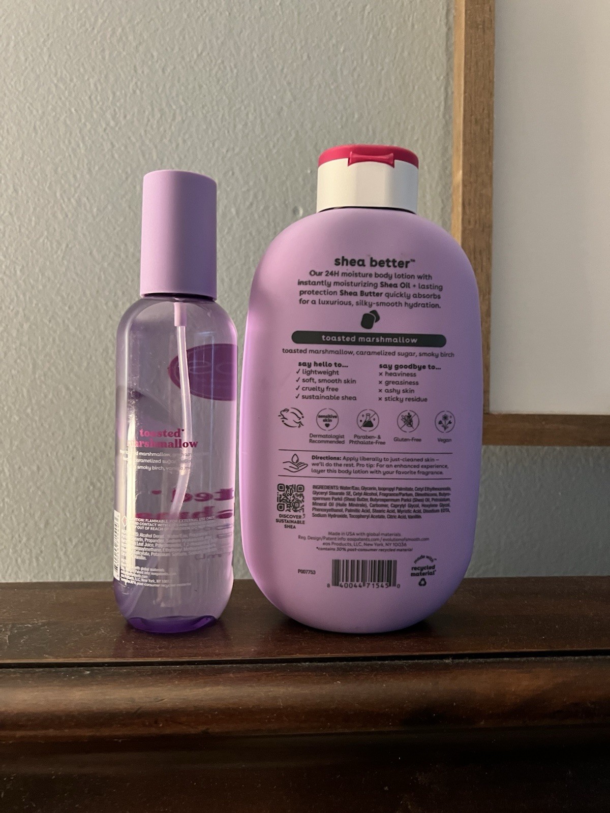 EOS: Toasted Marshmallow 24hr Body Lotion 16 fl oz & Body Mist 6 fl oz