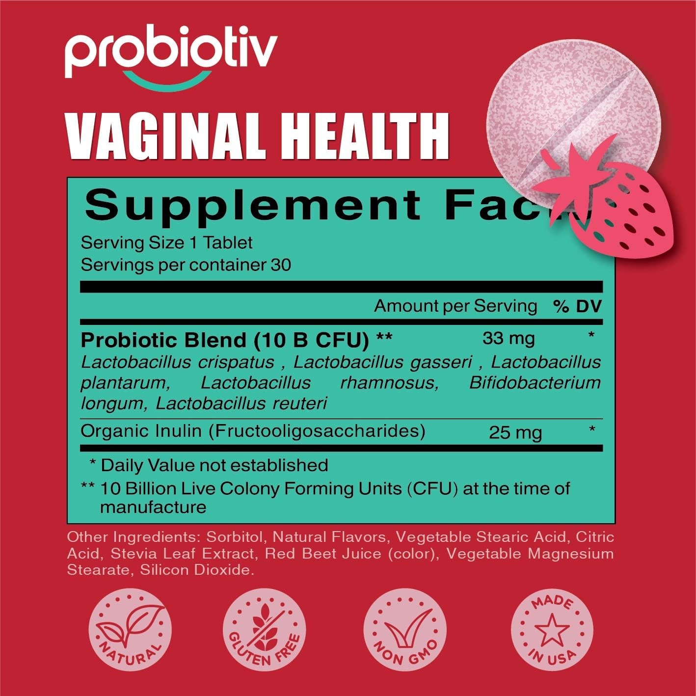 TWO PACK – World’s First Chewable Female Vaginal Probiotics 10 Billion CFU