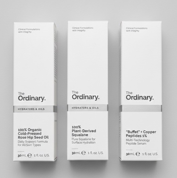 NEW The Ordinary 3 PACKS SKINCARE FACE SERUM SET Anti Aging Buffet Peptide Plant