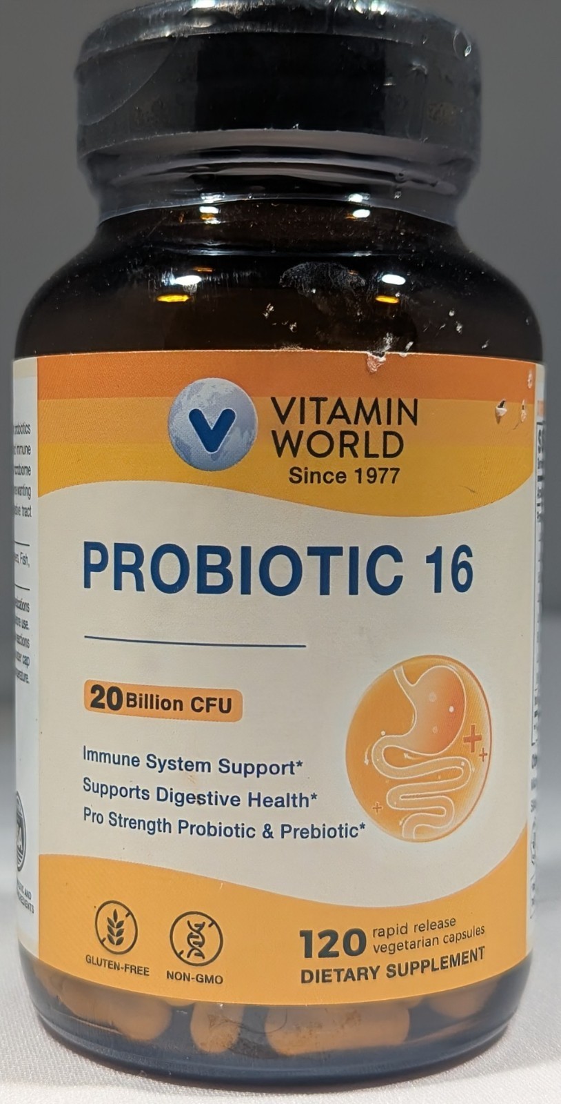 Vitamin World Probiotic 16 Immune Support & Digestive Health, 120 Capsules