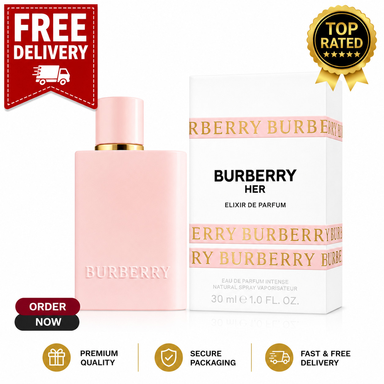 Burberry Her Elixir de Parfum 3.3 oz/100 ml Fragrance for Women | New Sealed Box