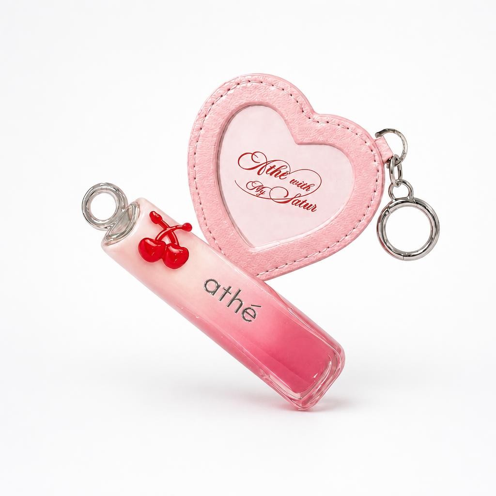 Athe Lip Glow Balm Satur Collaboration with Mirror Keyring