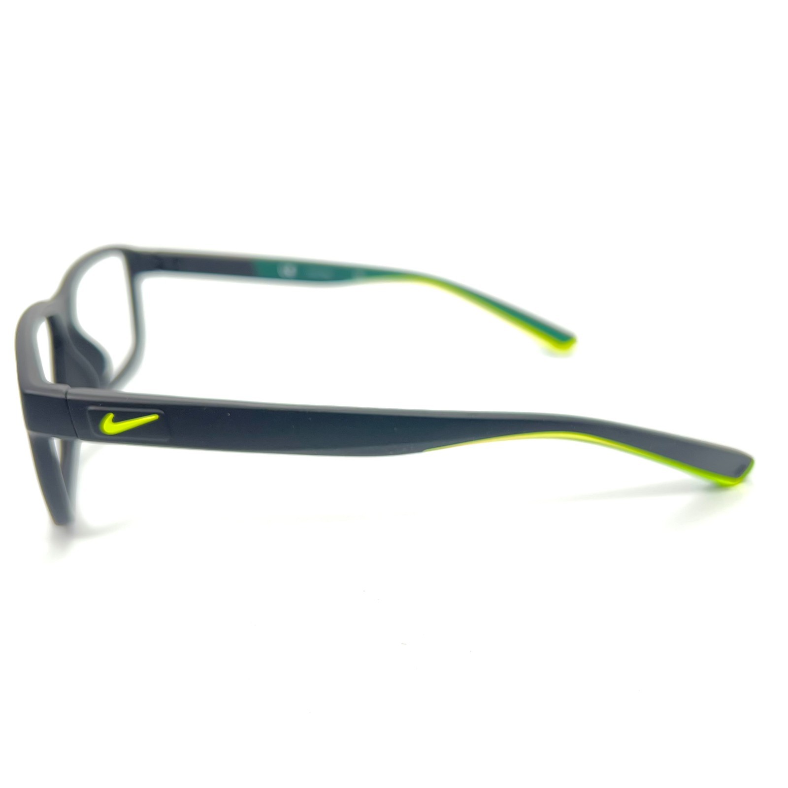 Nike 7092 001 Eyeglasses Matte Black Green Frame 55-14-140 Sports Eyewear