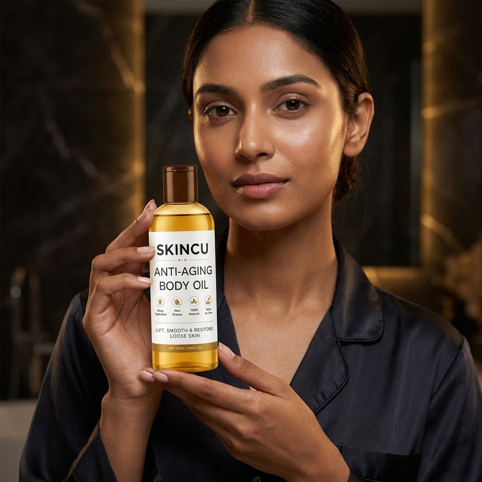 Skincu Glow Remedy Anti-Aging Body Oil – Skin Tightening & Firming Formula 100ml