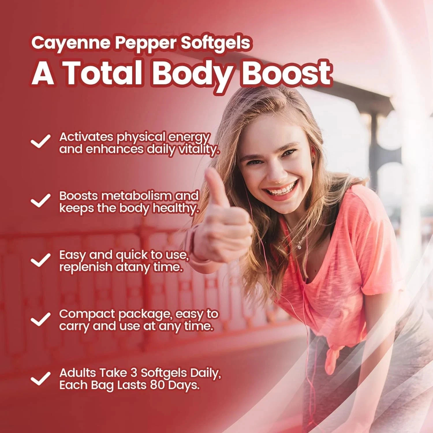 New VivoNu Cayenne Pepper Softgels, 240 Capsules, Free US Shipping