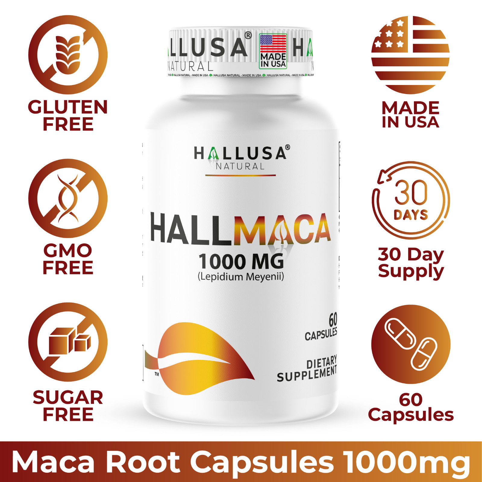 Maca Root for Men and Women – Superfood – Energyzer – Hormone Balance – 60 cap