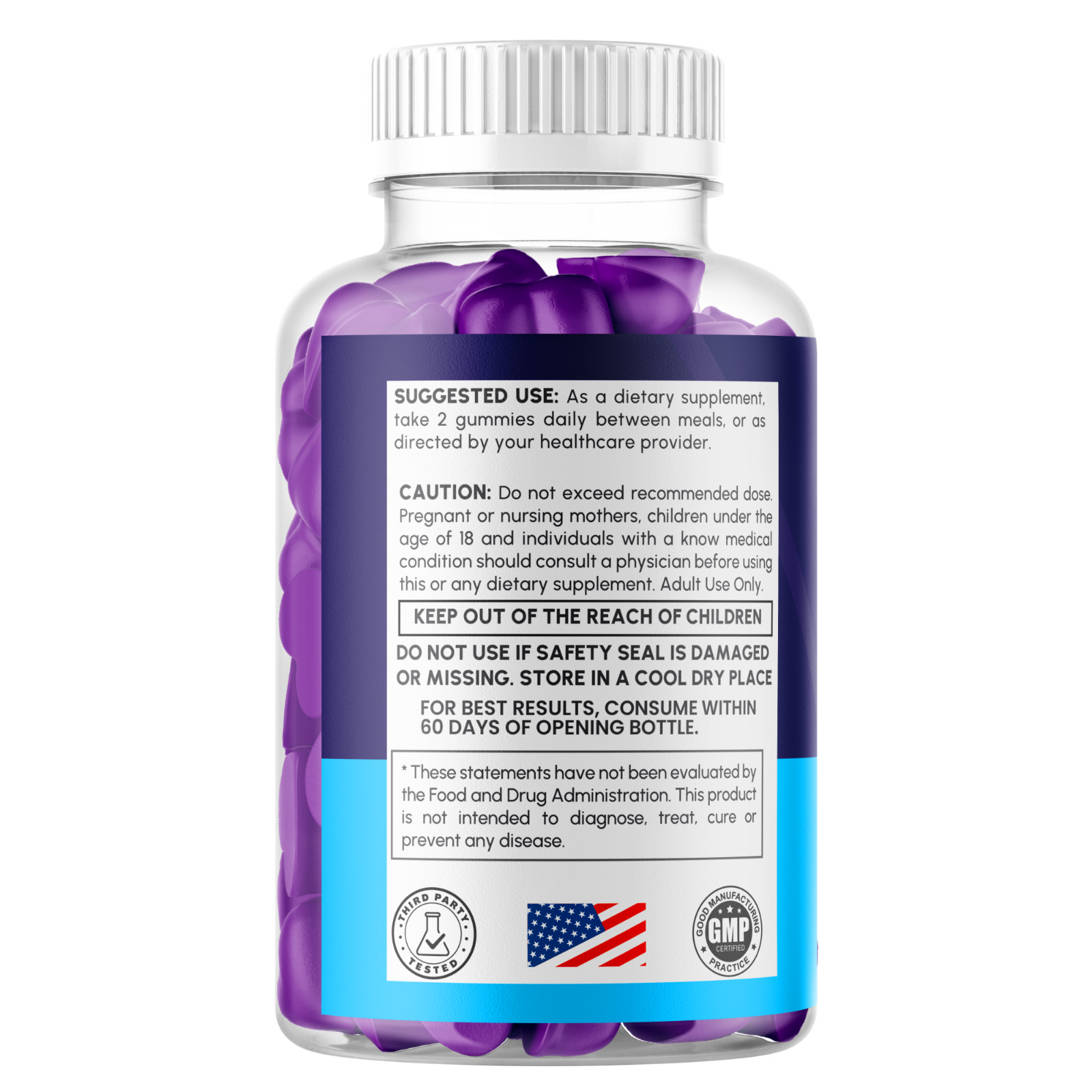 (1 Pack) VitalHealth Gummys Male Health Support Vitamin Vital Health 60 Gummies