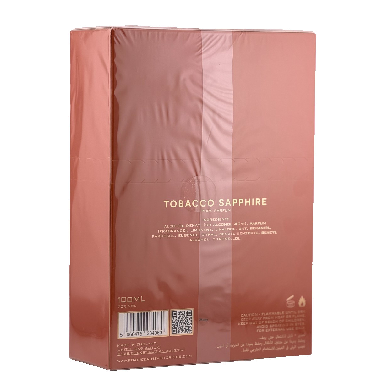 Boadicea The Victorious Tobacco Sapphire 3.4 oz 100 ml Unisex Eau De Parfum