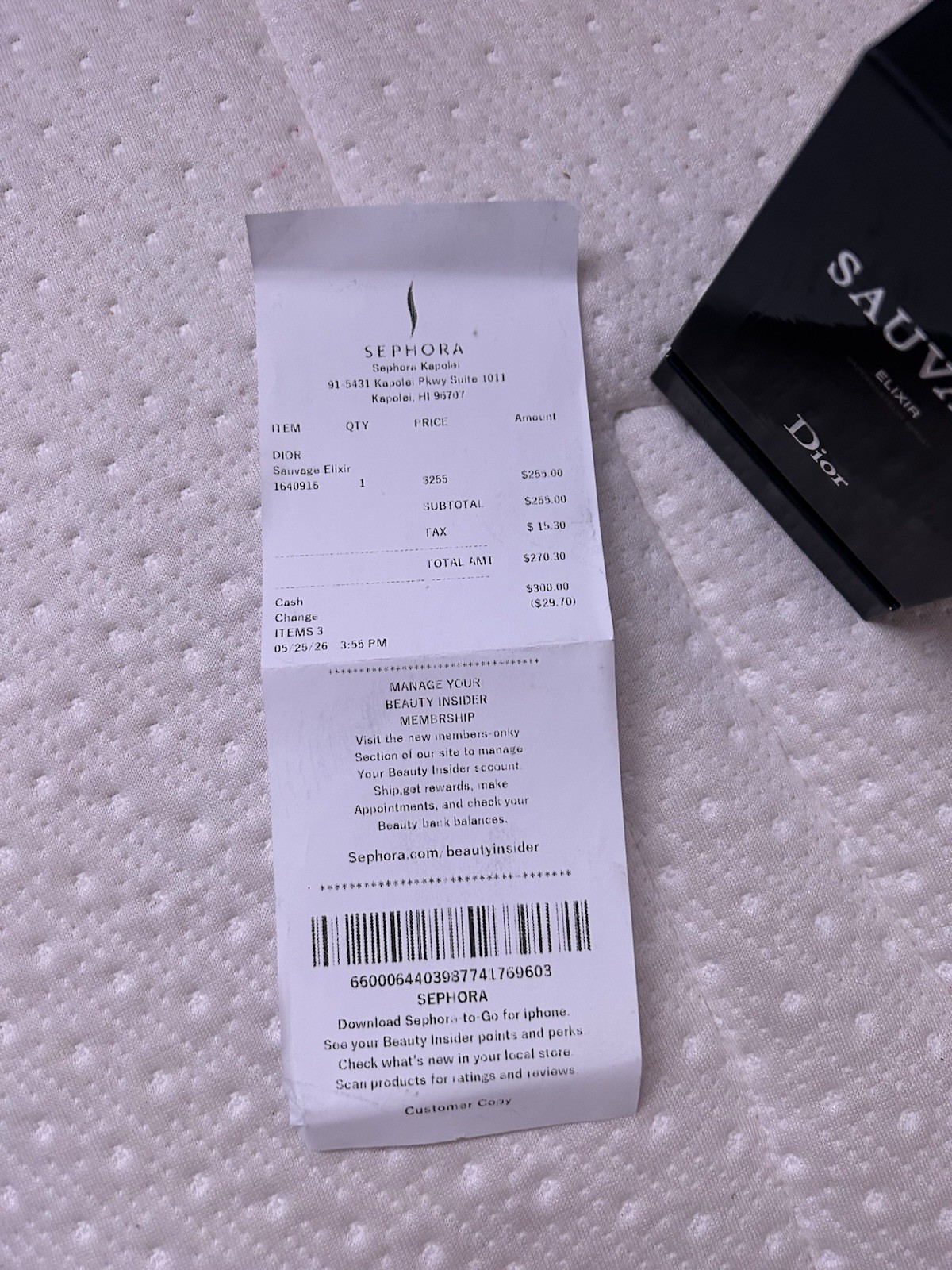 1:1 Dior Sauvage Elixir 100ml Cologne for Men New In Box