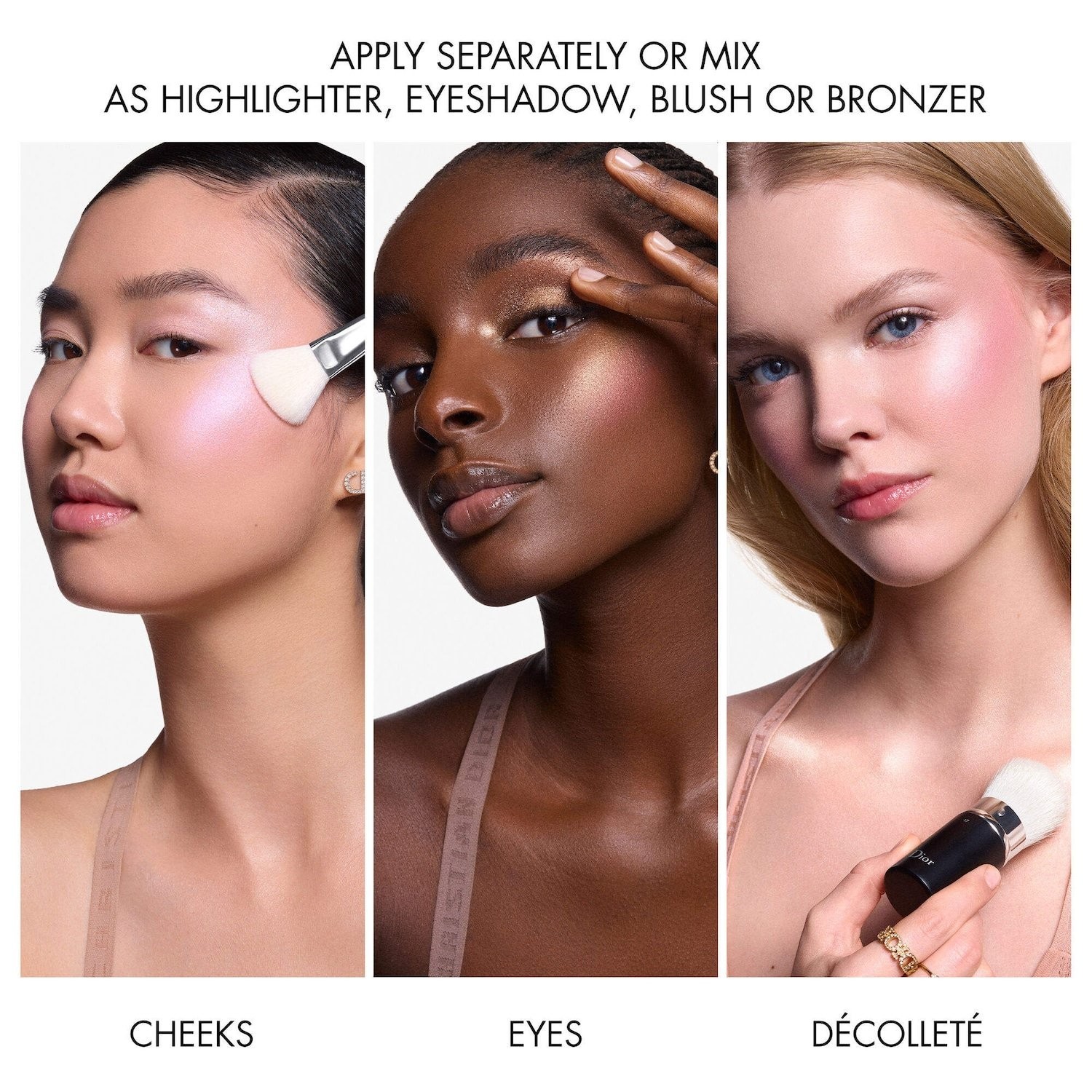 DIOR Authentic Backstage Glow Maximizer Face Palette 0.4oz 4 shades