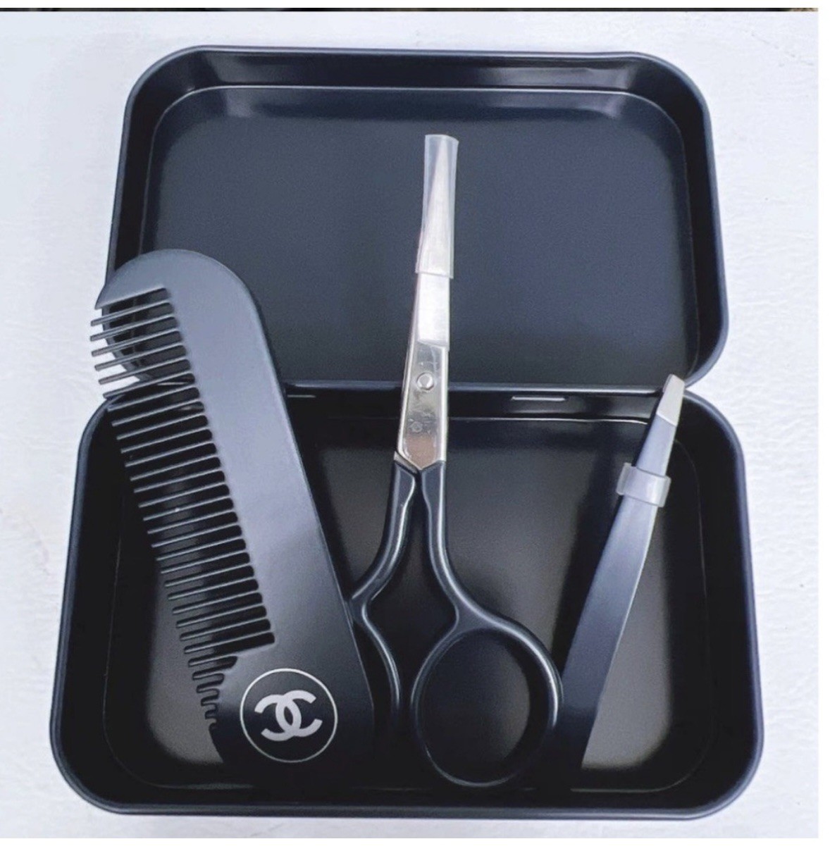 Chanel Bleu de Chanel Set of Hair Comb, Scissors, and Tweezers RARE VIP Gift Set