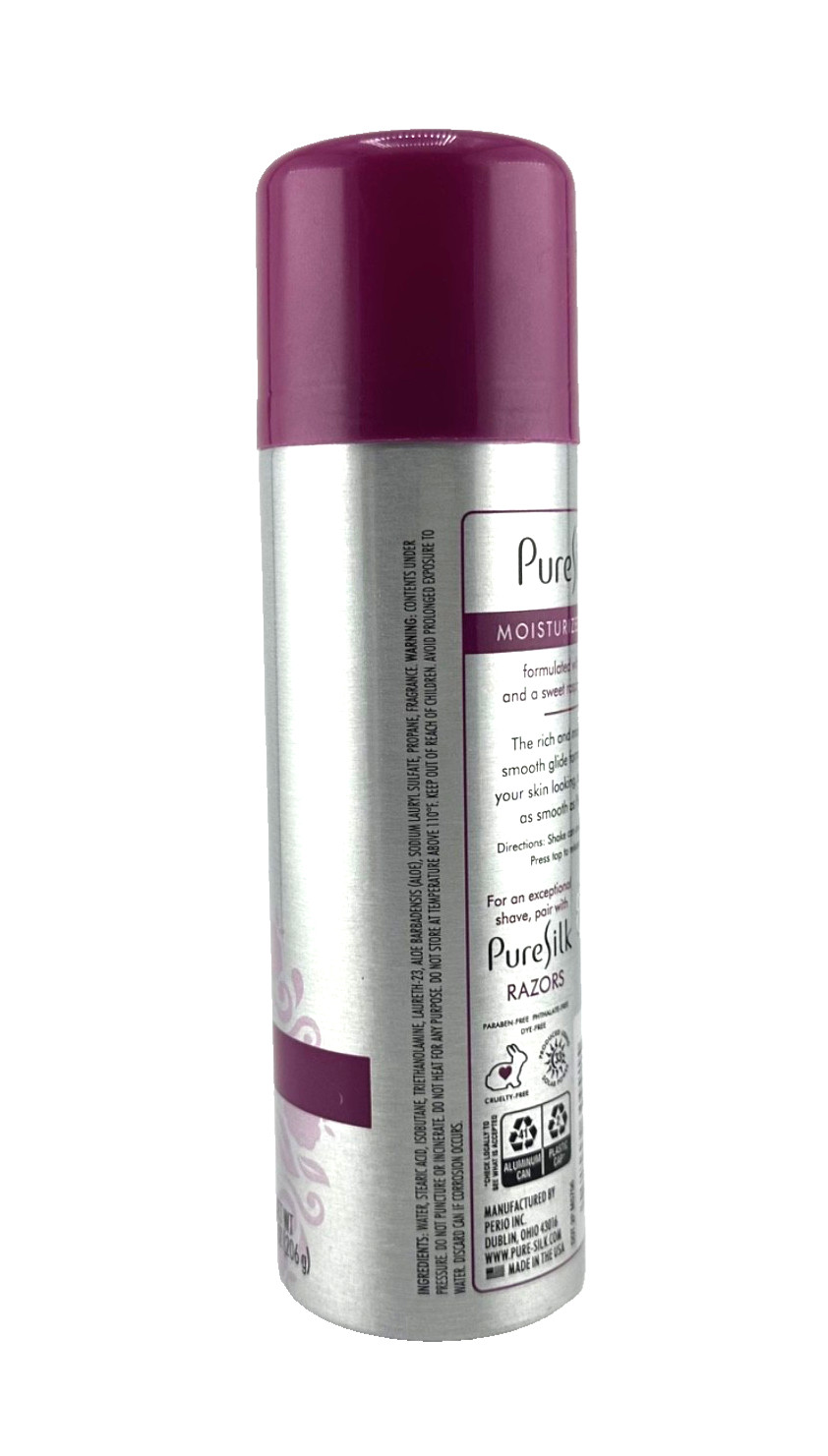 Pure Silk Raspberry Mist Spa Therapy Shaving Cream for Women – 7.25 oz (206g)