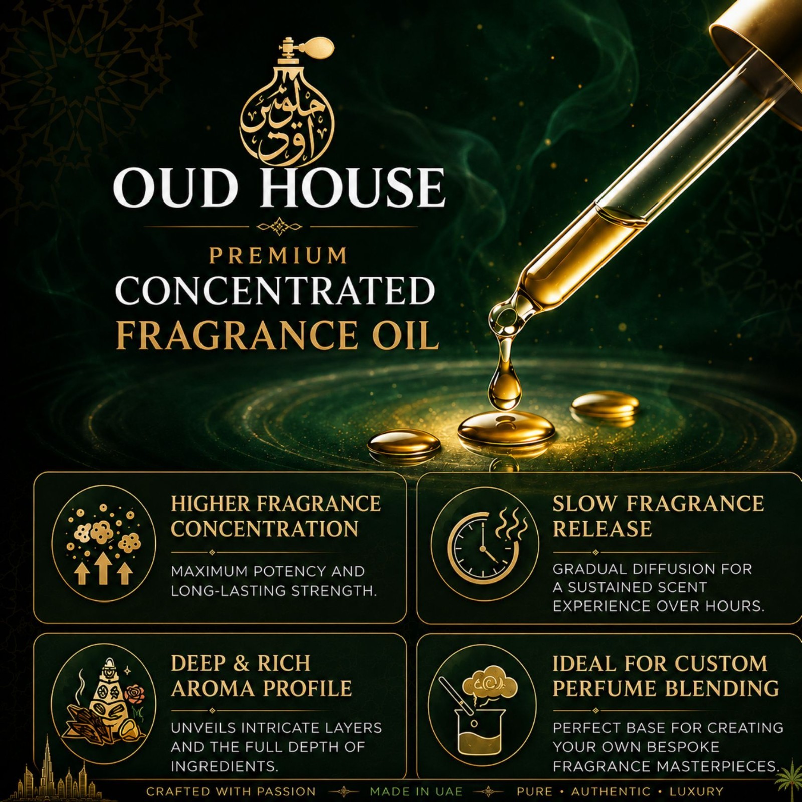 Oud House Tobacco Oud TTMM FFRD Perfumery Oil 3.4 fl oz Woody Spicy Oud