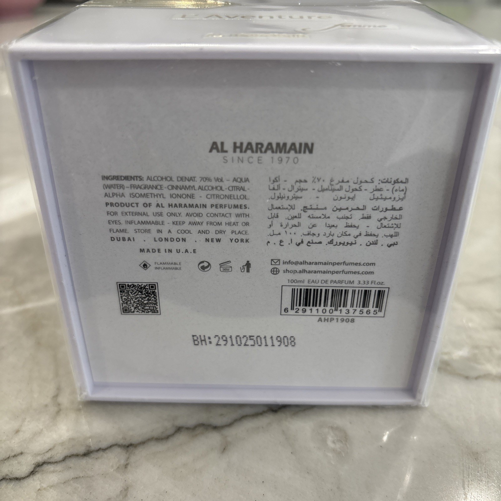 Al Haramain L’aventure Femme 3.33oz Women’s Eau de Parfum
