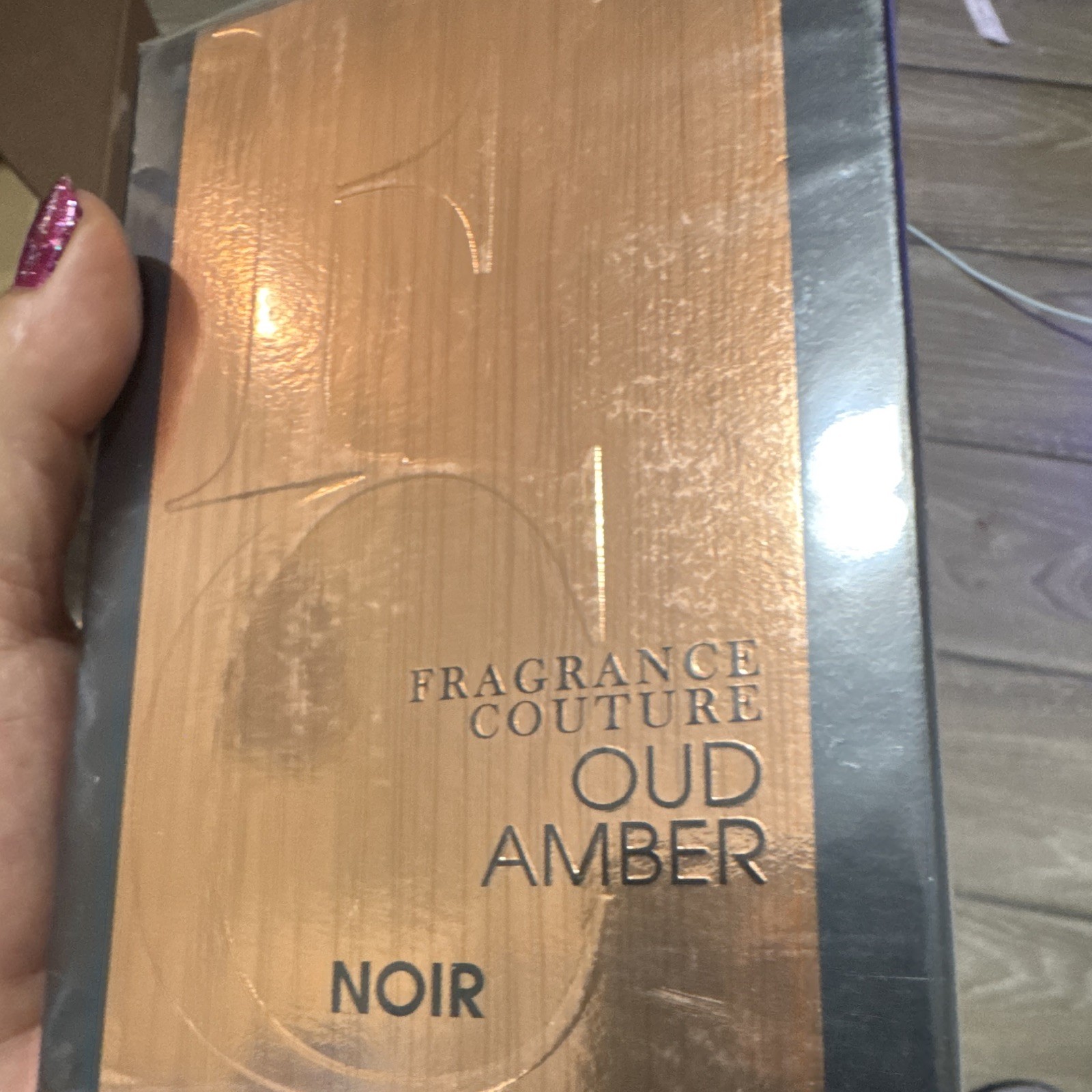Fragrance Couture Oud Amber Noir Perfume Spray, Regular Size 3.4 fl oz