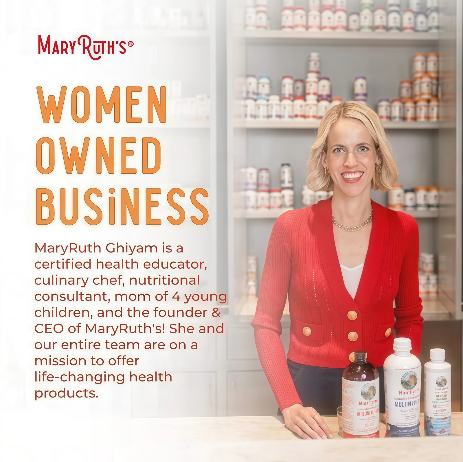 Mary Ruth’s Multivitamin + Hair Growth | 3 Pack | Peach Mango 15.22 oz brand…