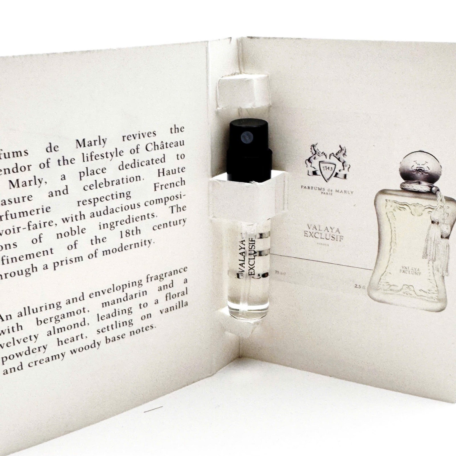 2 Pcs Valaya Exclusif Parfums de Marly Eau de Parfum Sample Spray 1.5ml/0.05oz🔥